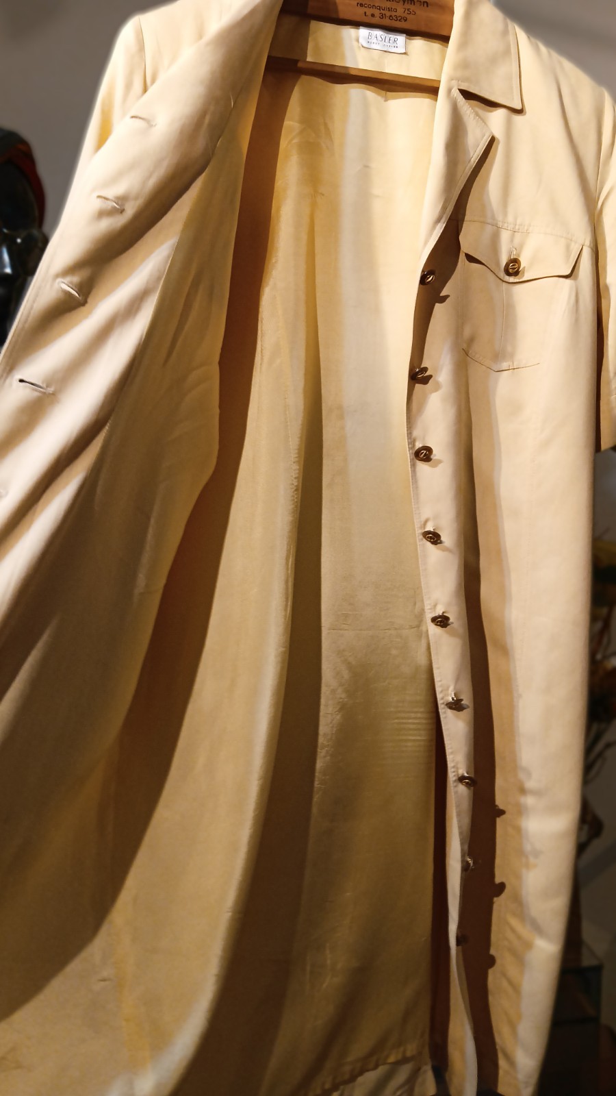 Basler vintage coat dress viscose/silk size 44