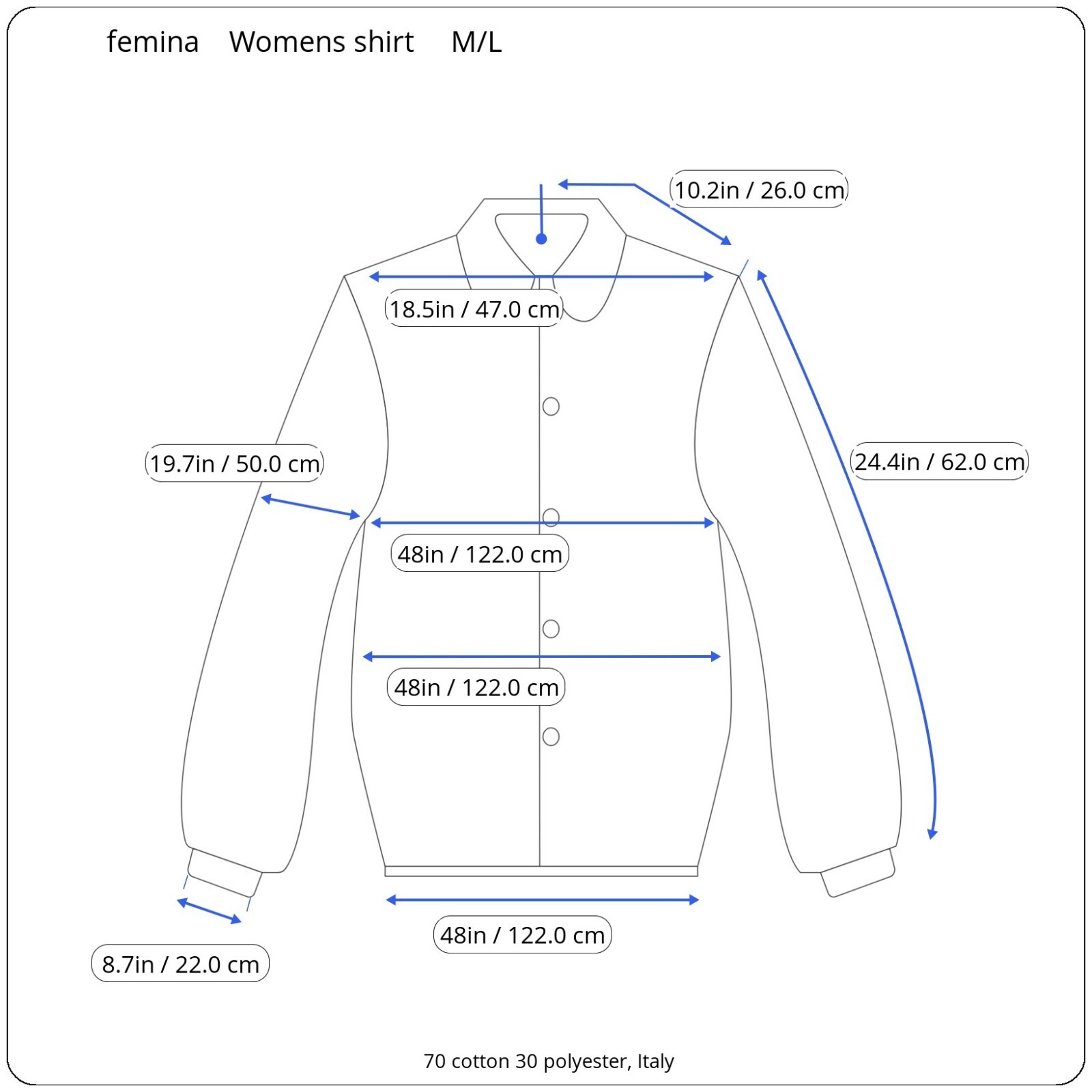 Women’s Vintage 80s Shirt | Loose-fitting Long-Sleeved shirt | Size EU M/L