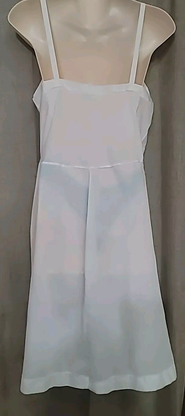 Vtg Stoneswear Full Dress Slip Nightgown Poly Cotton lace Size 36