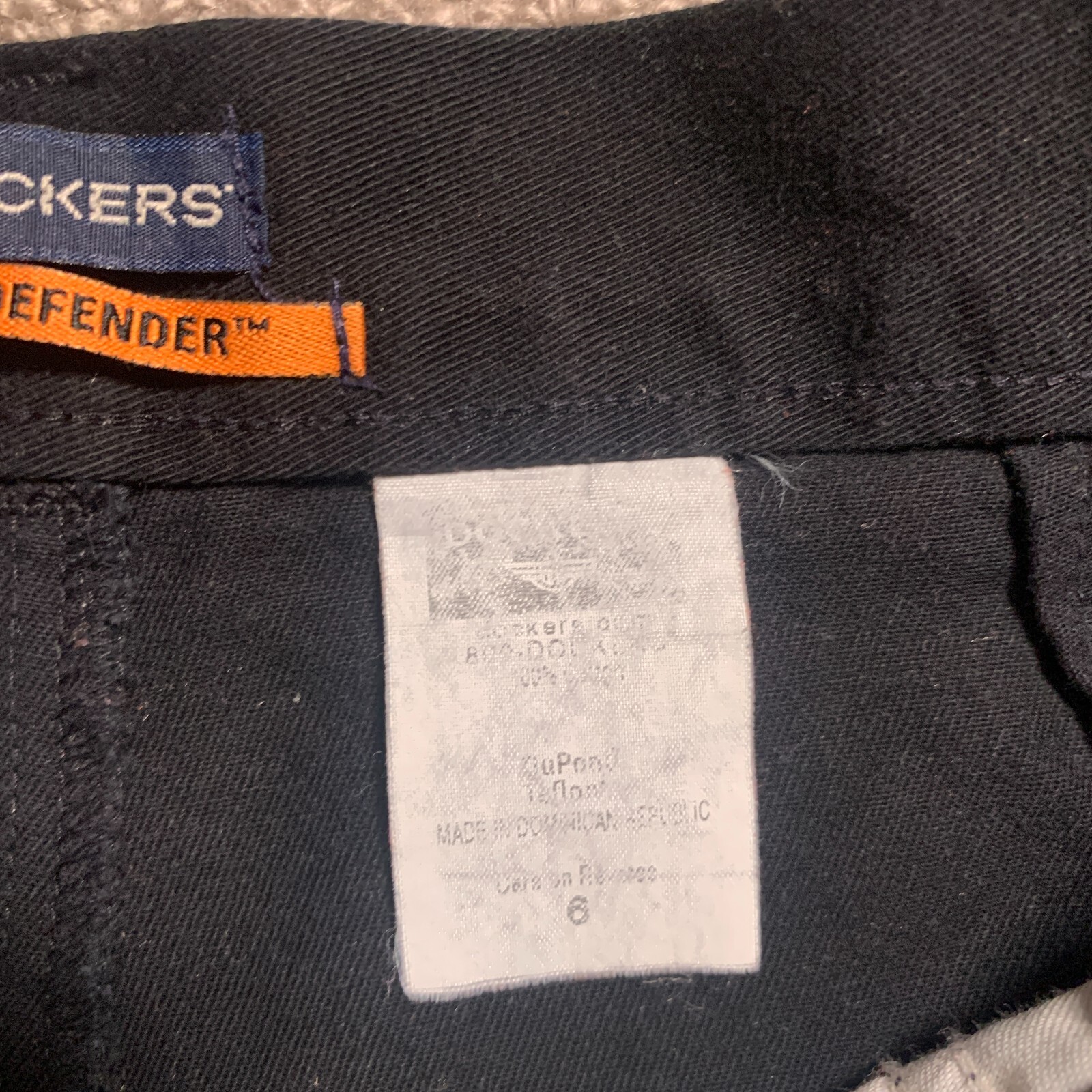 Vintage Shorts Dockers Women 6 Stain Defender Black High Rise Pleated