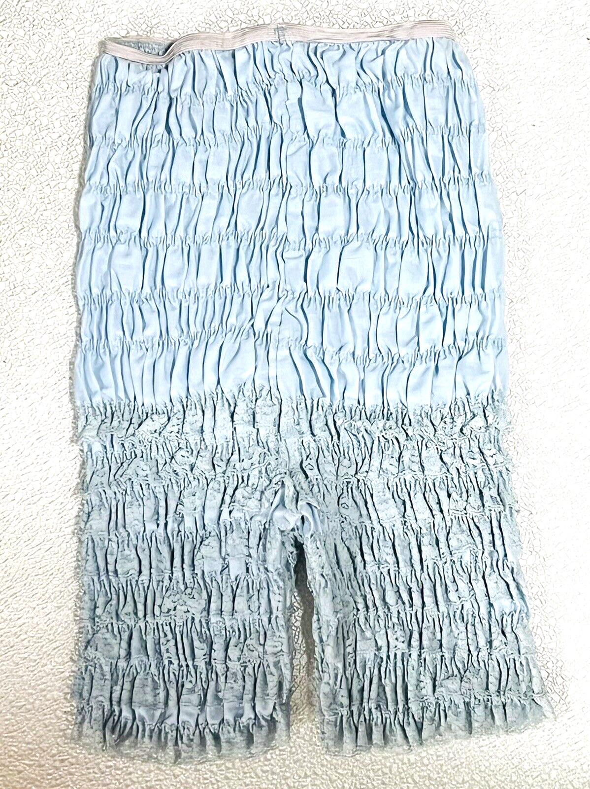 VTG. PARTNER PLEASE BY MALCO MODES SQUARE DANCE MEDIUM LT. BLUE RUFFLED BLOOMERS