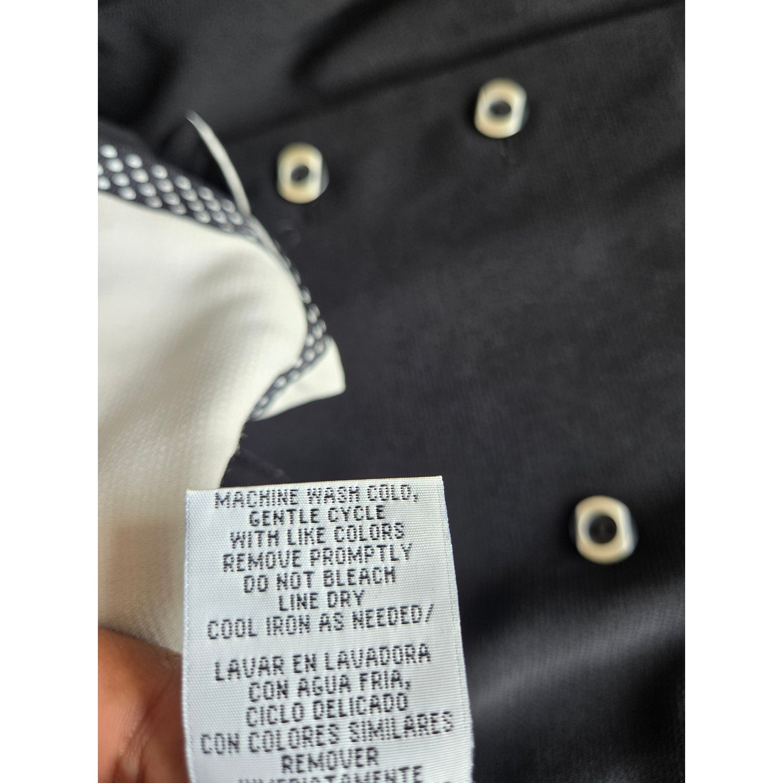 Studio I Black White Polka Dot Trim Blazer Top Sz 12 80s Vtg Retro Office Siren