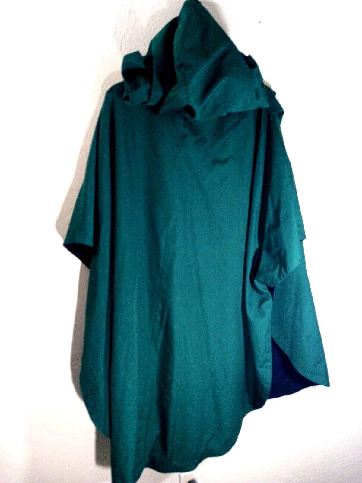 J. GALLERY WOMEN’S GREEN PLAID CAPE JACKET COAT SIZE MEDIUM