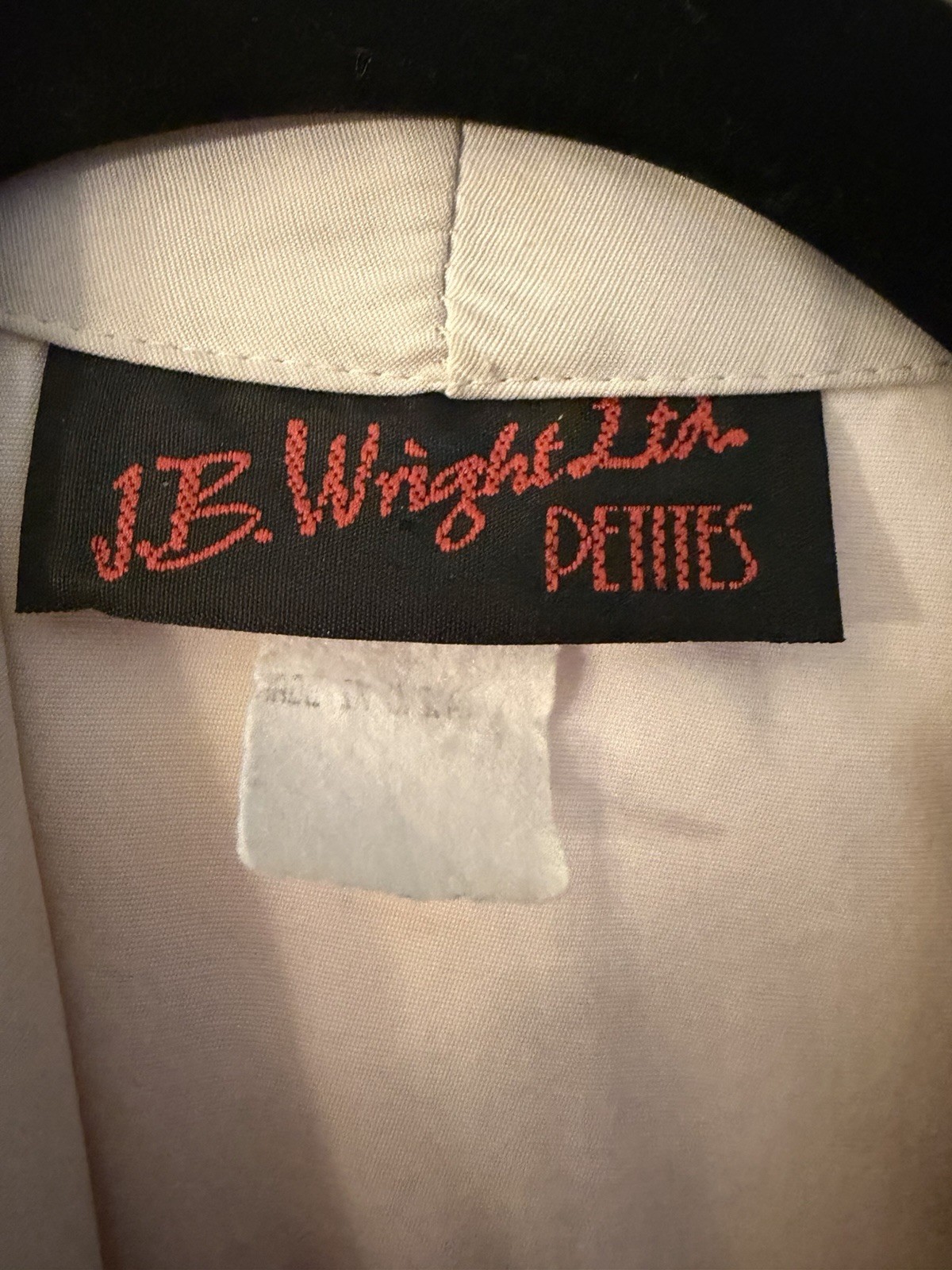 VTG 80s J.B. Wright Ltd Petites Utility Jumpsuit Beige AS-IS Missing Belt/Stain