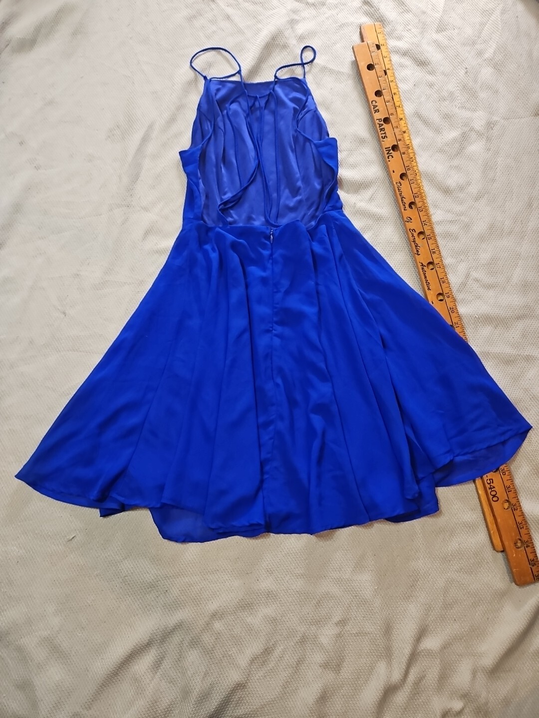 Contempo Casuals Vintage Dress Small Spaghetti Strap Zip Mini Gown