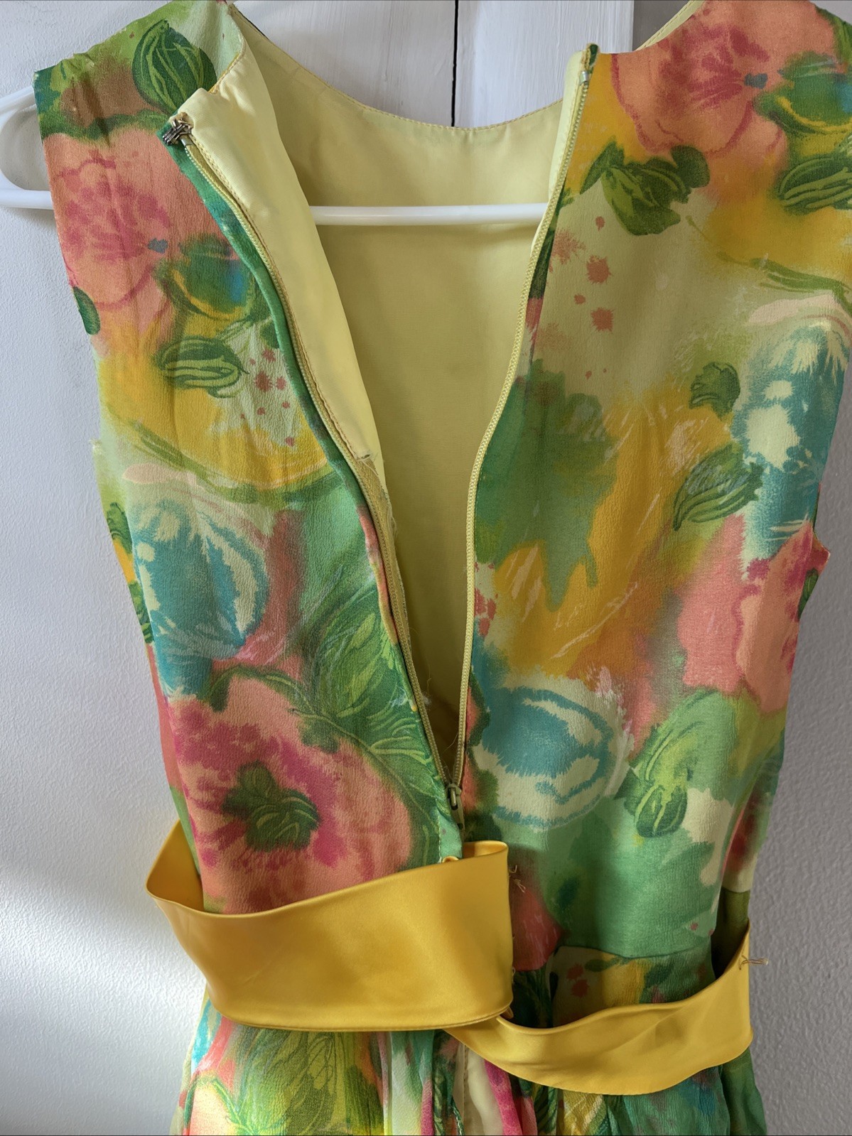 S 1960s Sleeveless Shift Dress Spring Summer NOS 60s VTG