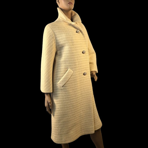 Vintage Sycamore Swing Dress Coat Union ILGWU Label See Size Measurements