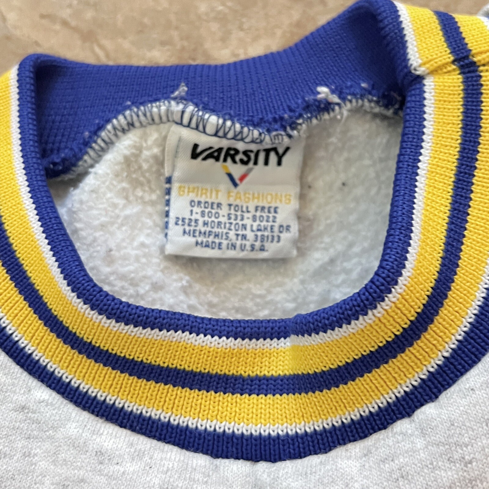 Vintage Lexington Wildcats Varsity Spirit Fashions Sweater Knit Accents USA Sz M