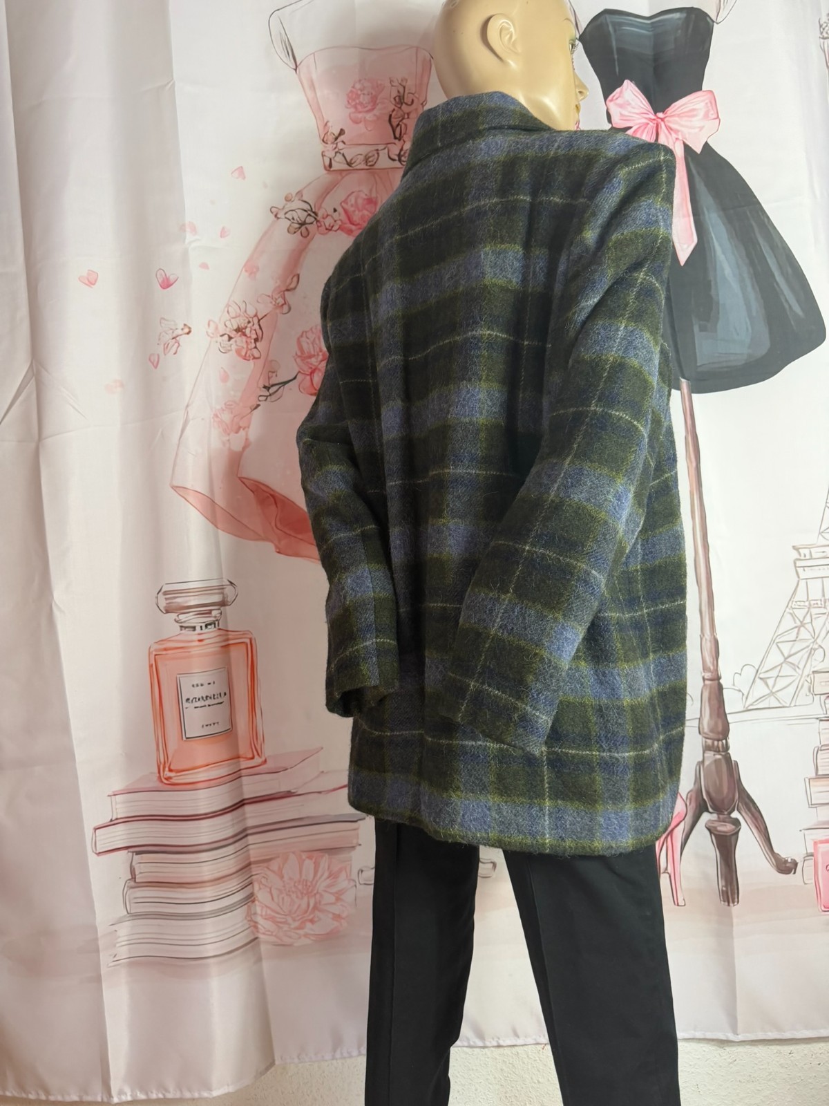 Hammerschmid Alpaca Virgin Wool Jacket 42 44 46 Heritage Check Vintage Luxury