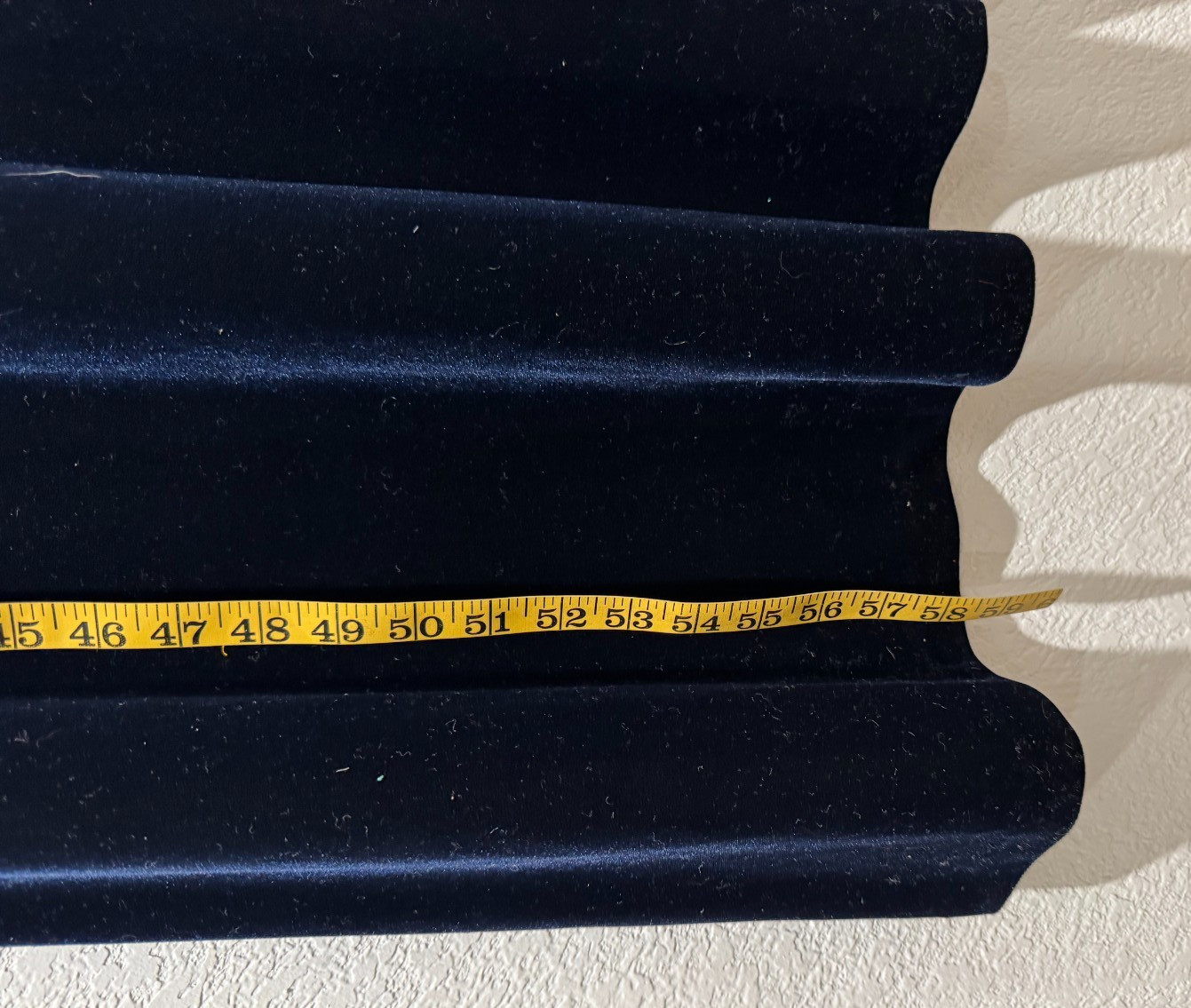 90s Midnight Blue Velvet Maxi Dress Evening Beaded Drape Back 8 Lawrence Kurtz