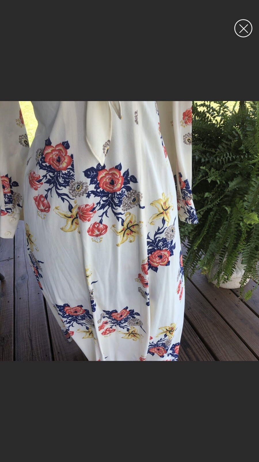 Lizzie Tish Vintage Maxi Floral Halter Dress with Jacket-XS