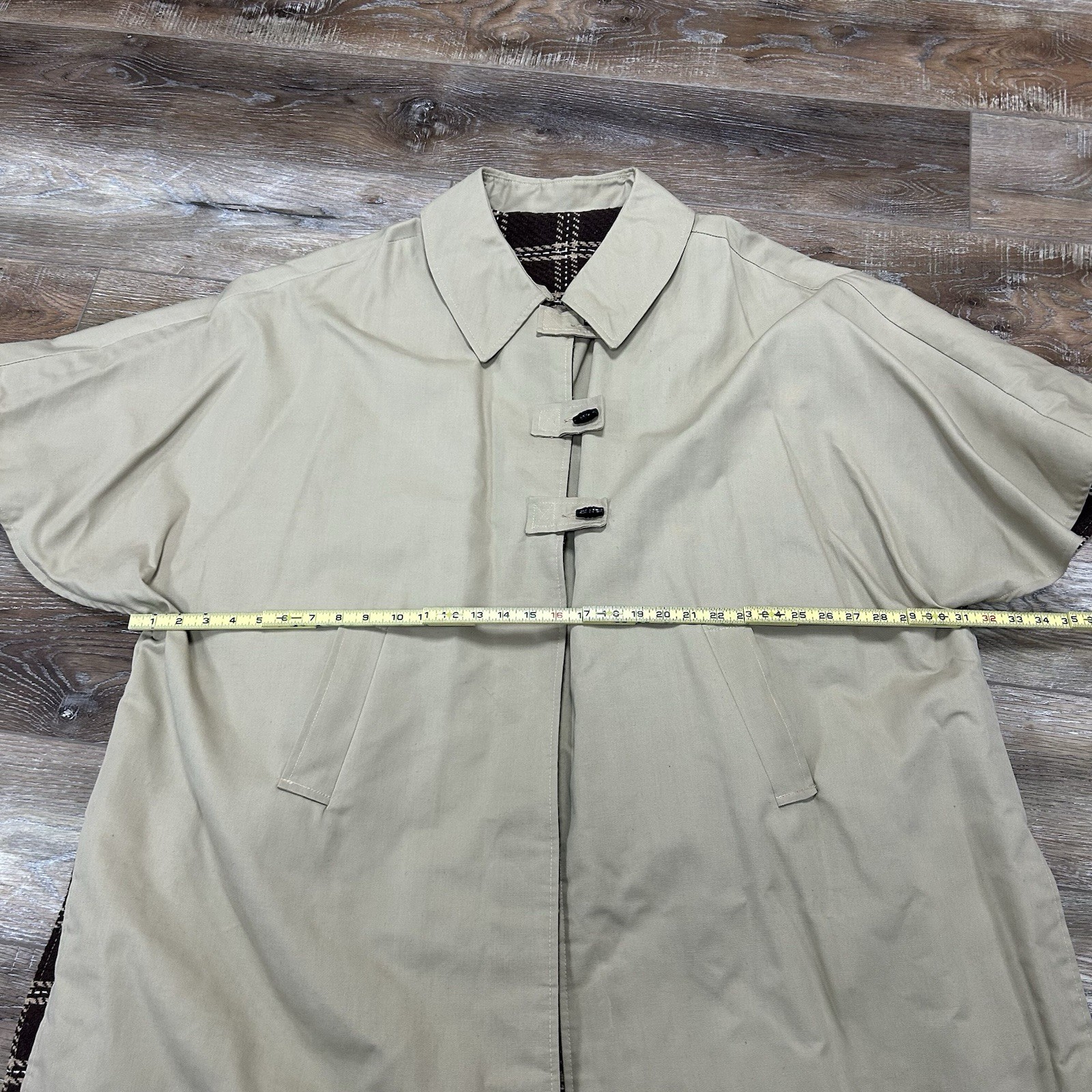 Vintage Trench Cape Coat Cloak – USA – Union Made LANE BRYANT PLUS SIZE