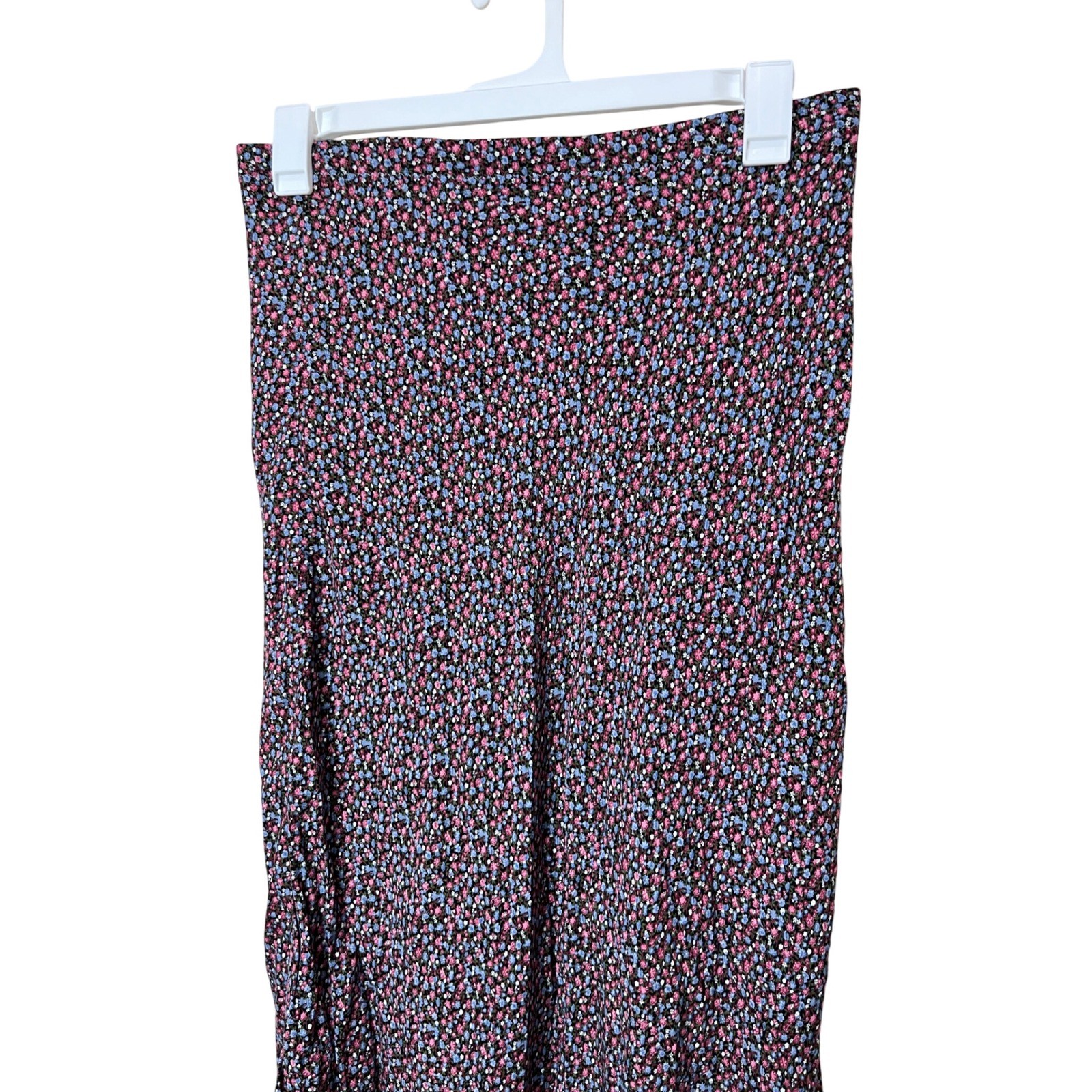 Vintage Mademoiselle Floral Maxi Skirt 90s, 34 inch waist