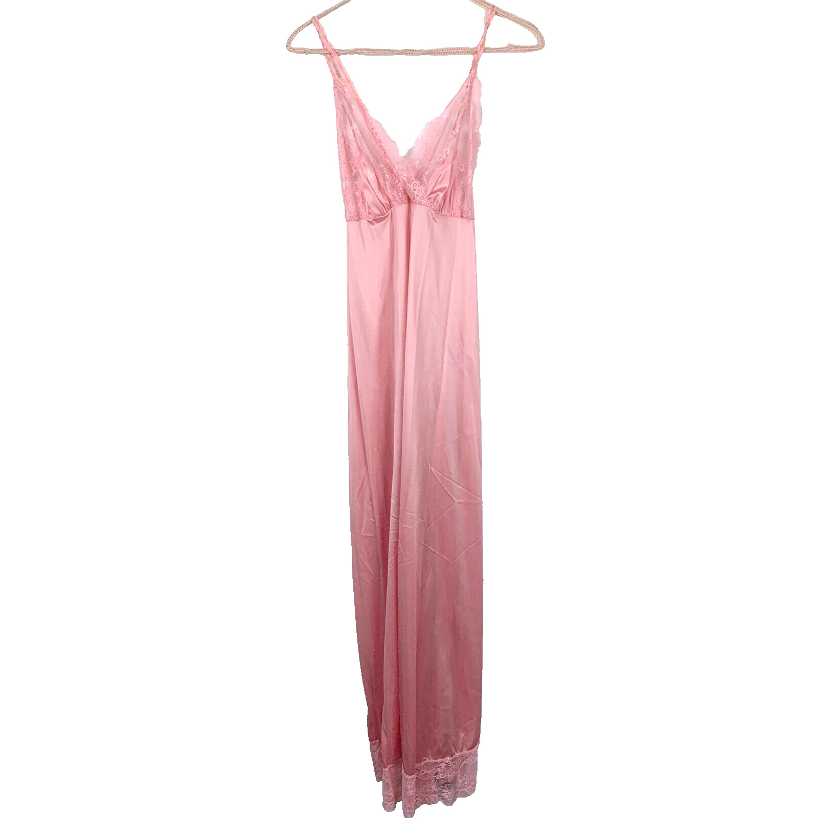 Vintage Jenelle of California Pink Sheer Nightgown Chiffon Nylon Tricot Robe Set