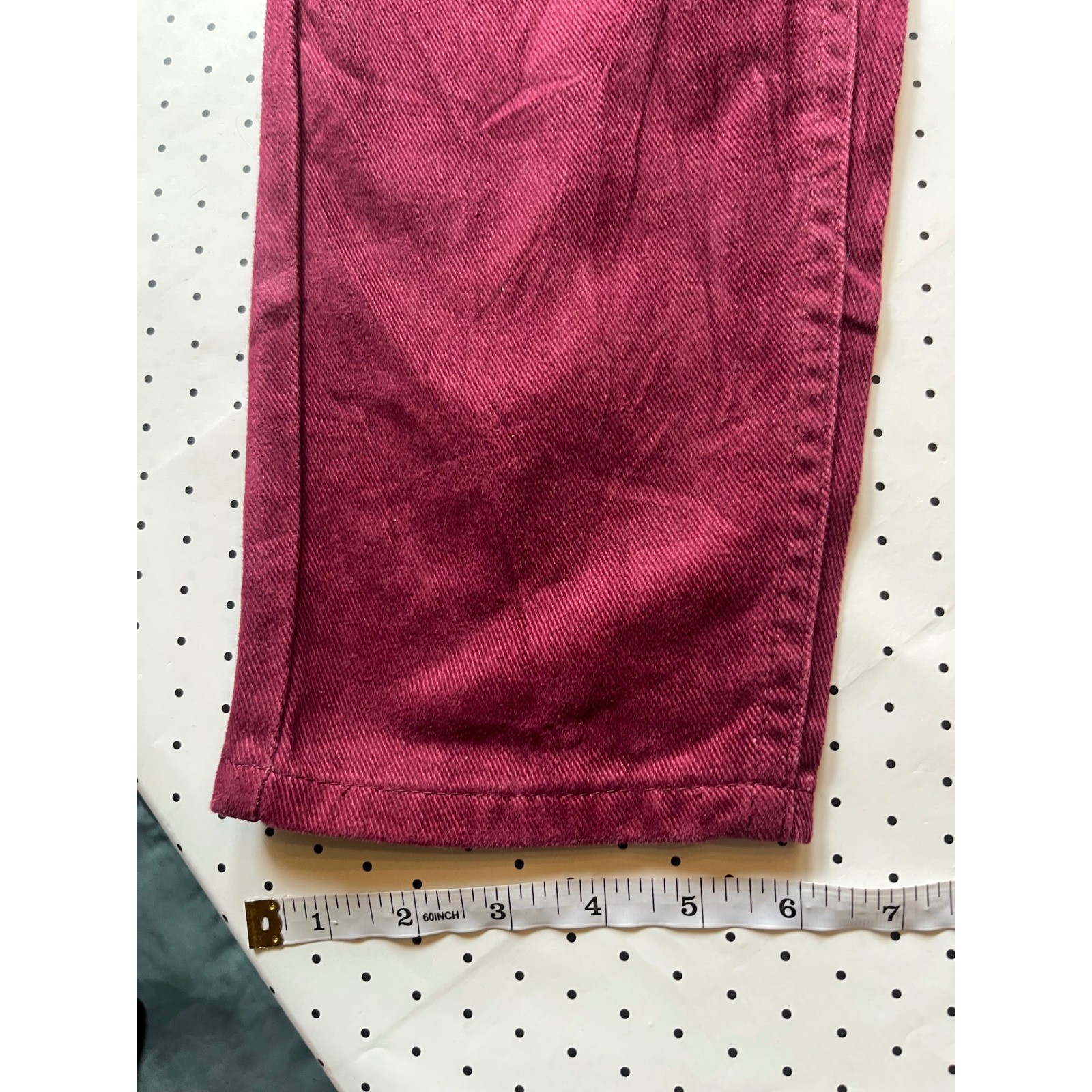 Vintage Lee Deadstock Jeans 26 Port Wine High Waist Tapered Mom Jeans 300-0263
