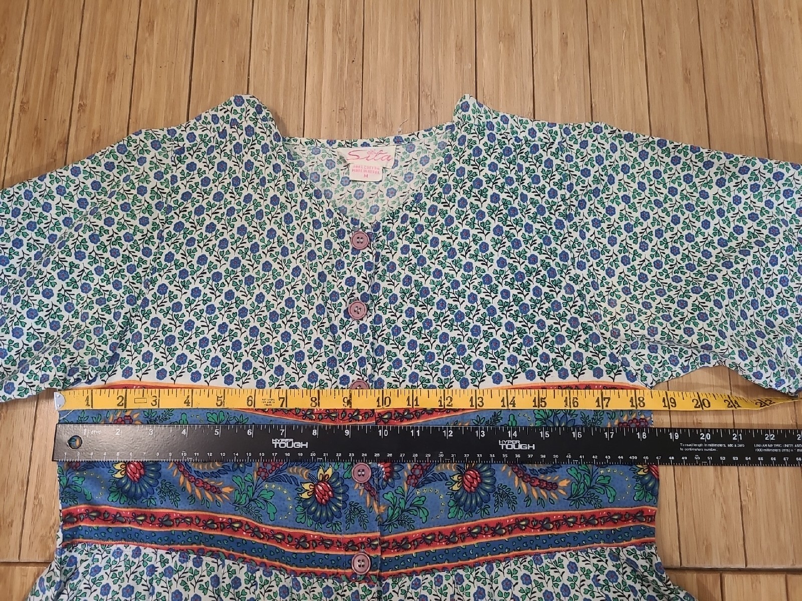Vintage Wide Leg Jumpsuit Womens M Cottage Oversized SPRING Lagenlook Jumper