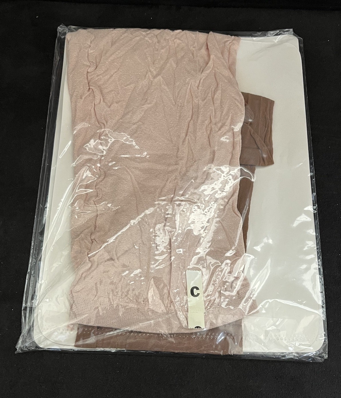 Vintage Nationals New Panty Panty-Hose Size C Brown Beige Sandlefoot