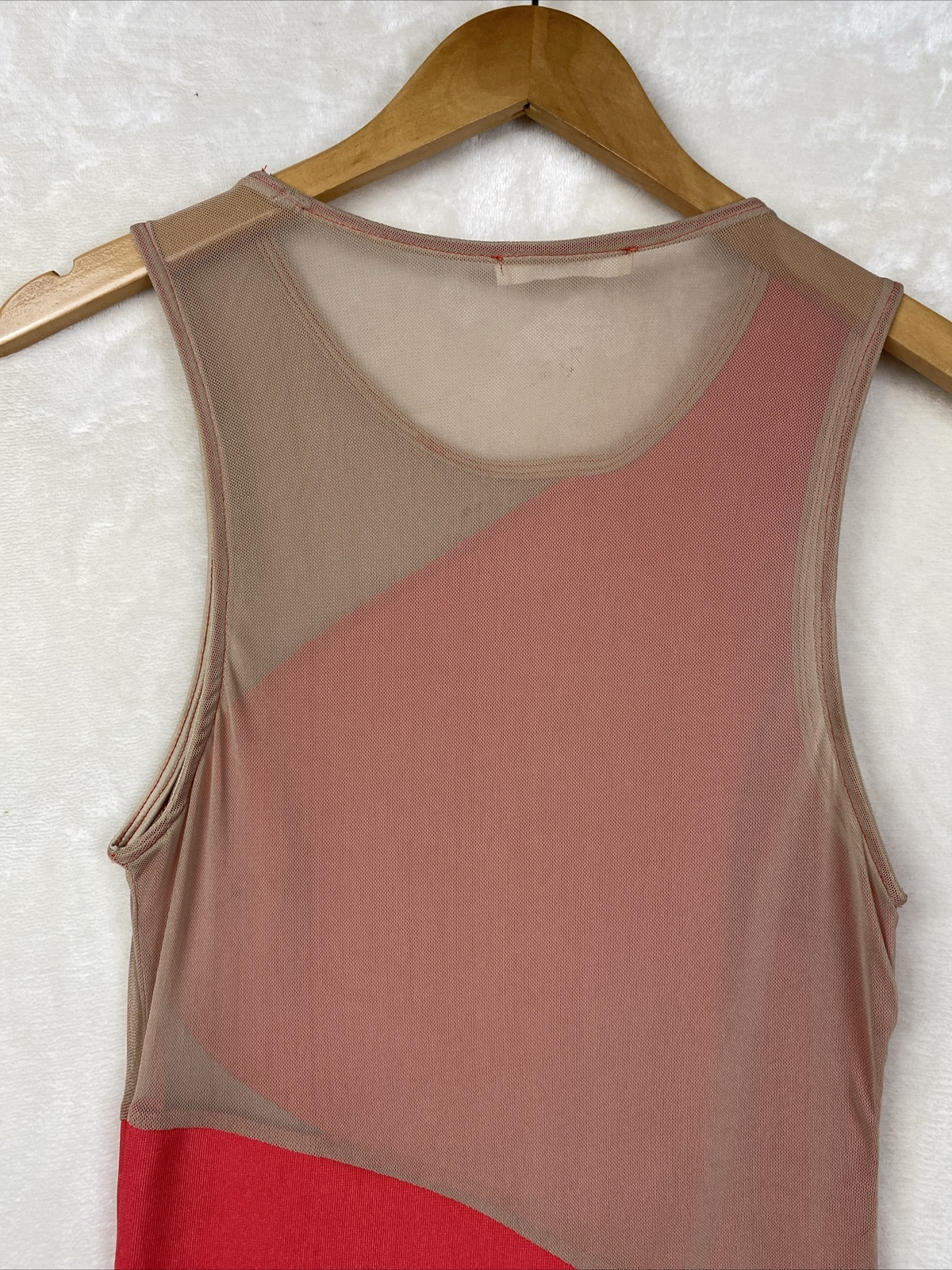 Vintage 70s Winwin Bodycon Dress Womens Small Knit Stretch Asymmetrical Party
