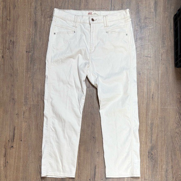 Signature by Levi Strauss | Heritage High-Rise Straight Jeans Off-White Size 14