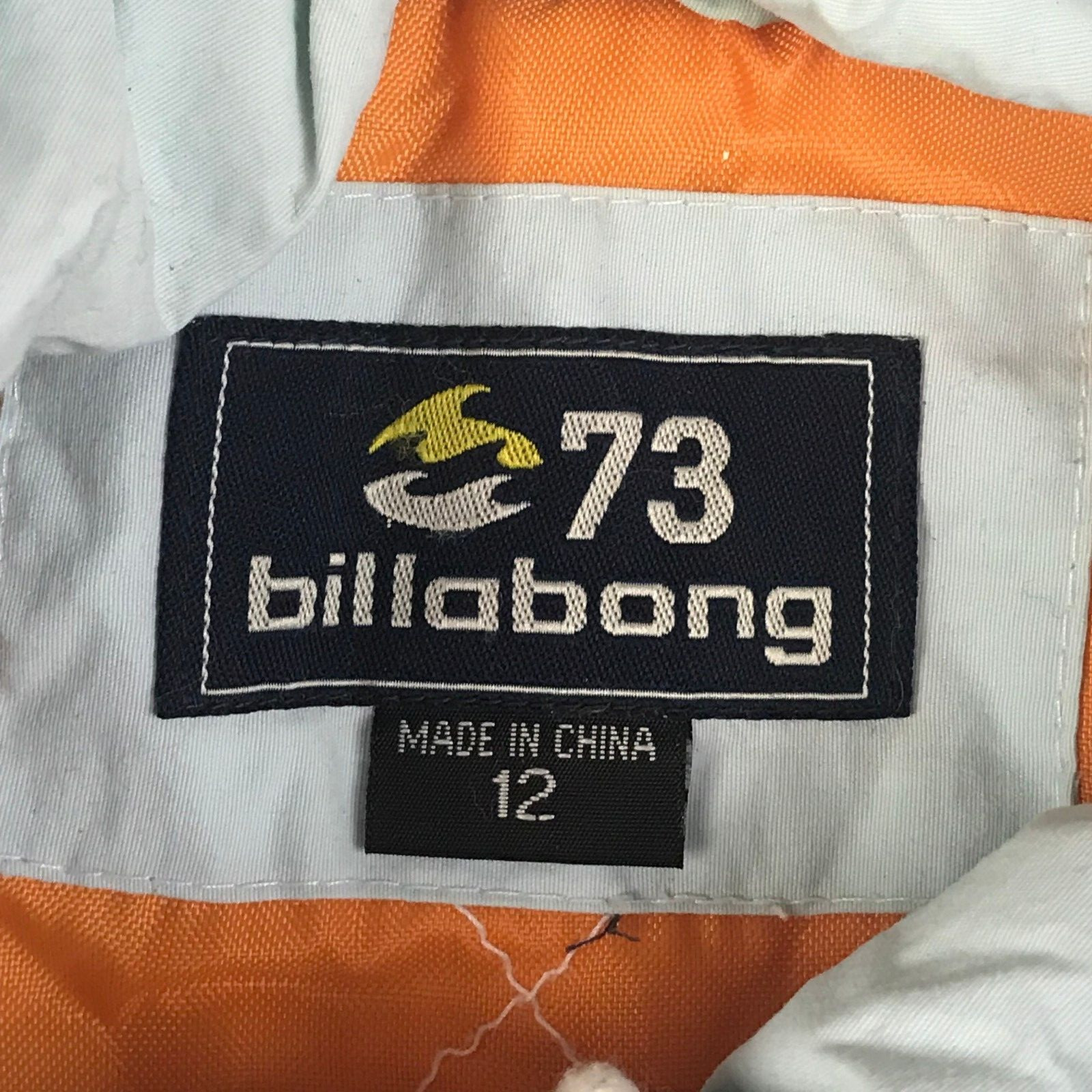 Vintage Billabong 73 blue Zip Up Jacket Size 12