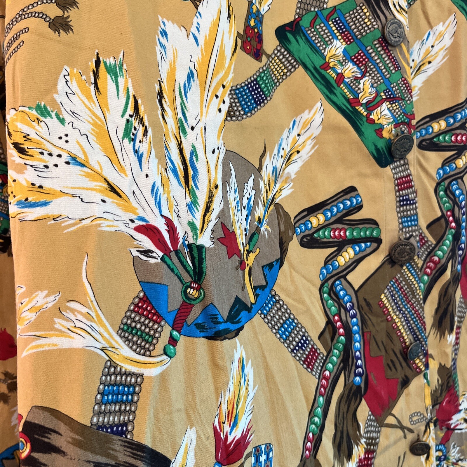 Vintage Alexander Campbell Shirt Women’s Medium Western Cowgirl Graphic Cotton
