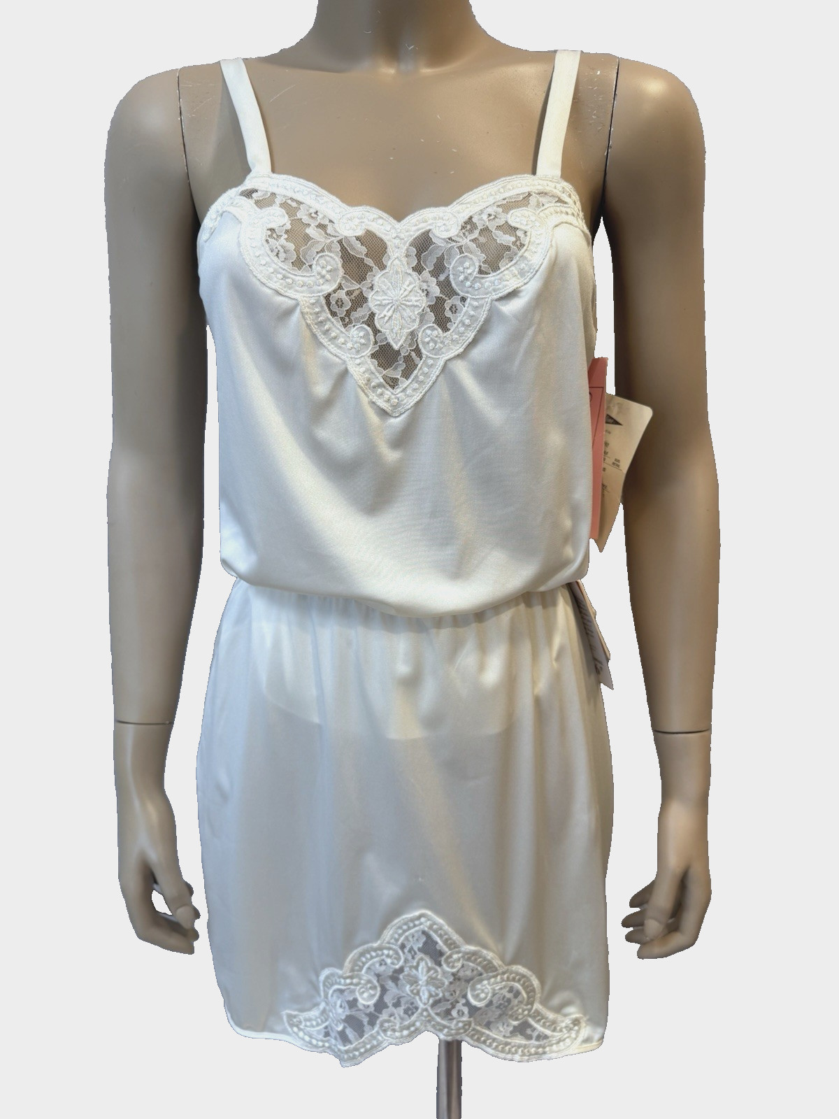 VTG Shadowline Cami Camisole Sz 34 & Half Slip Set Lingerie w/Tags, Lace, 90’s