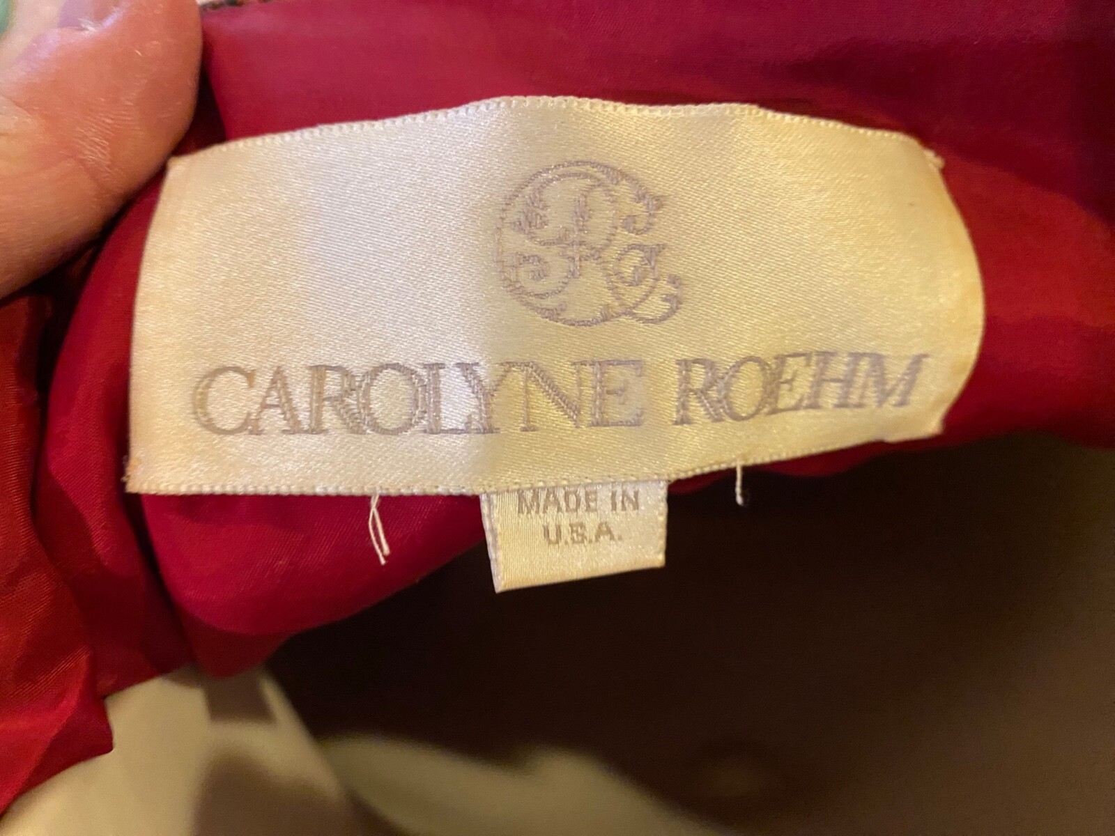 Carolyne Roehm Size 6 paisley jumpsuit w/ bolero and 10 foot scarf–worn once