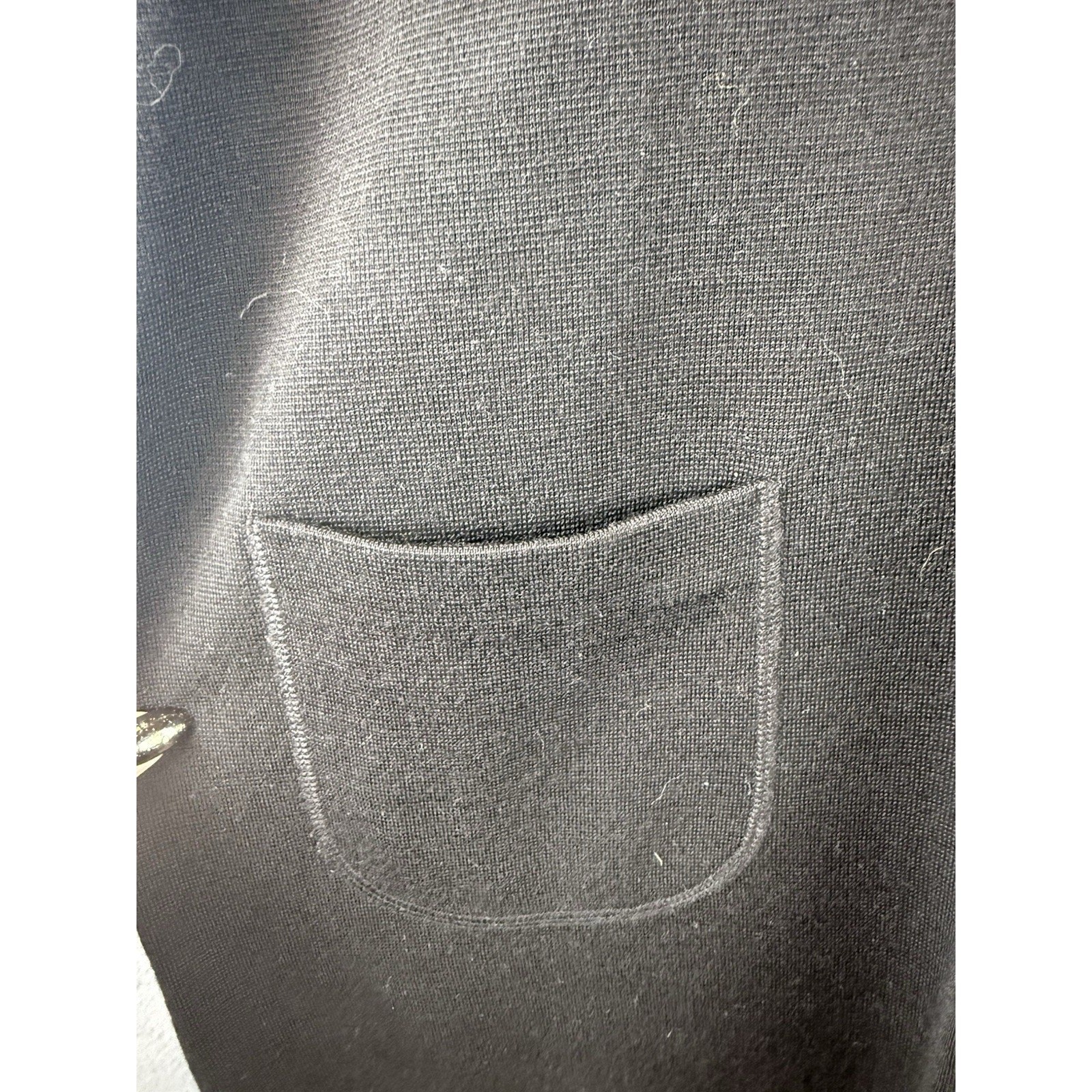 Vtg 1990s Jones New York Sz Med Turtle-Neck Sweater Vest Dress Merino Wool