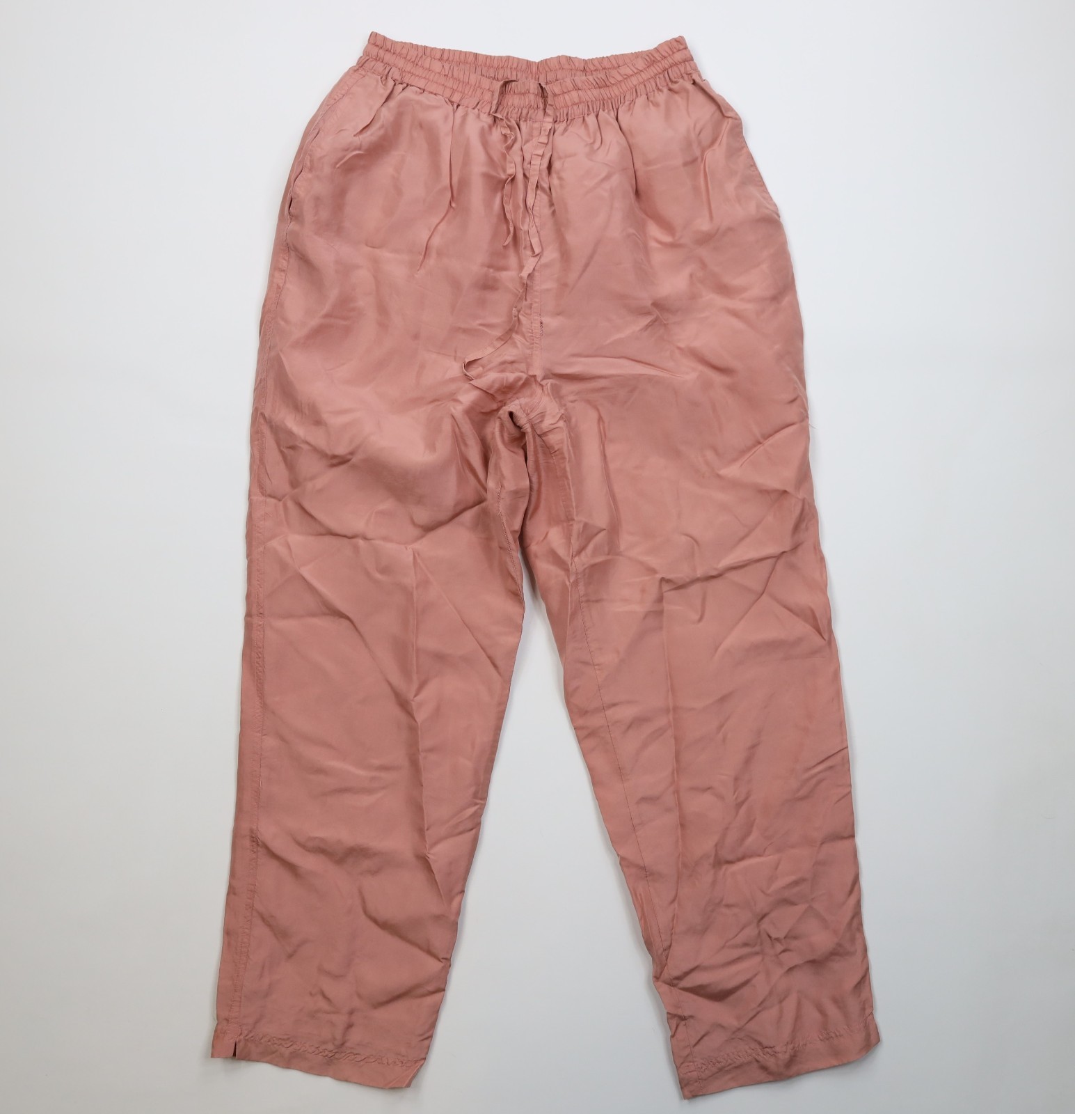 Vintage 90s Streetwear Womens Large 2 Piece Silk Flower Track Suit Outfit Set