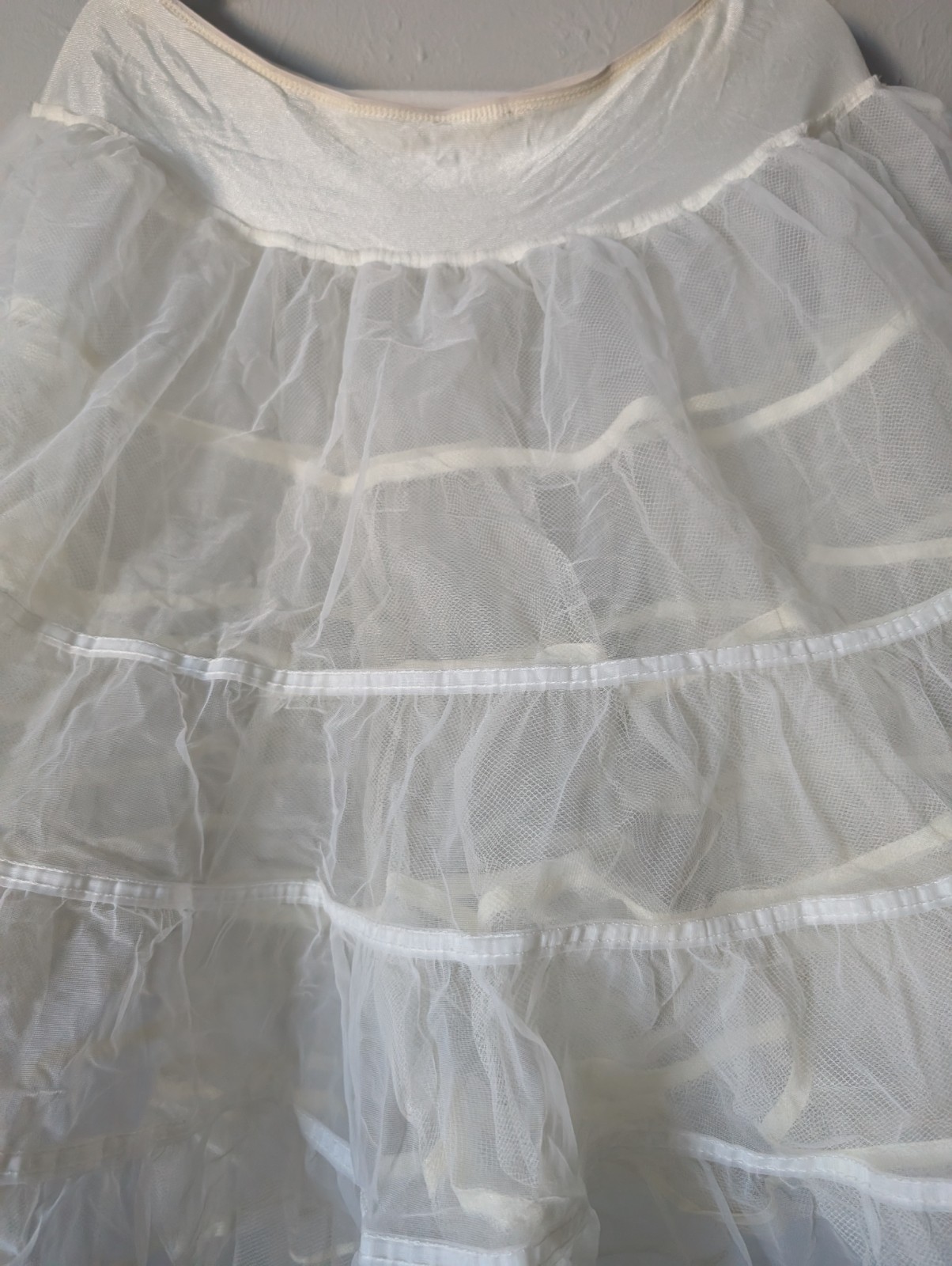 3 Partners Please Malco Modes Extra- 4-Tiers crinoline Square Dance White