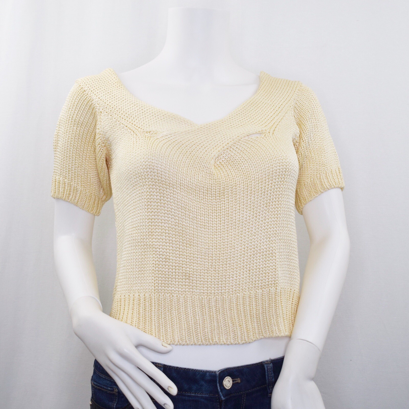 Vintage Grizia Maglia Women’s Size 40 / US L Cream Knit Top