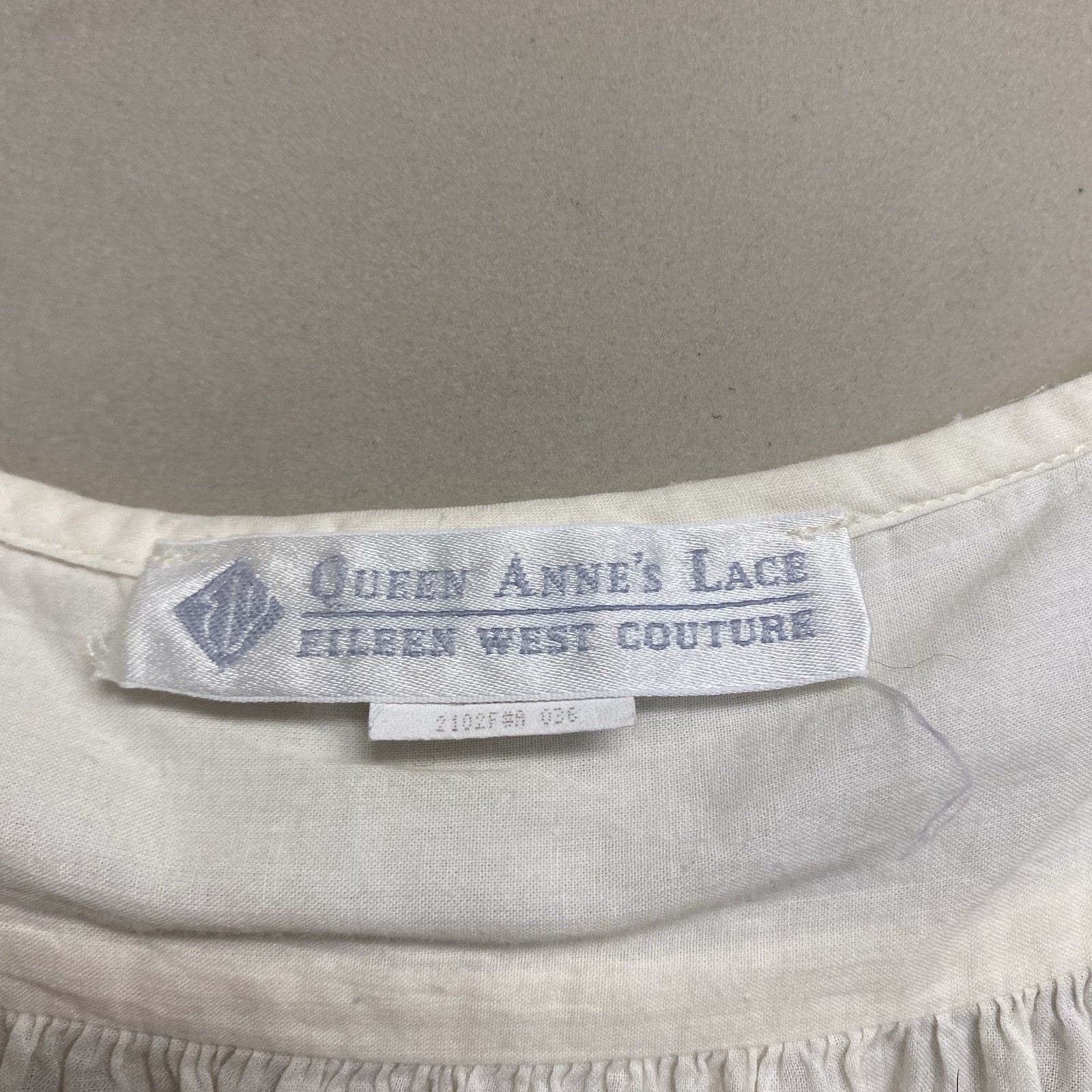 Vintage Eileen West Couture Queen Anne’s Lace Nightgown Slip Dress Small Lacy