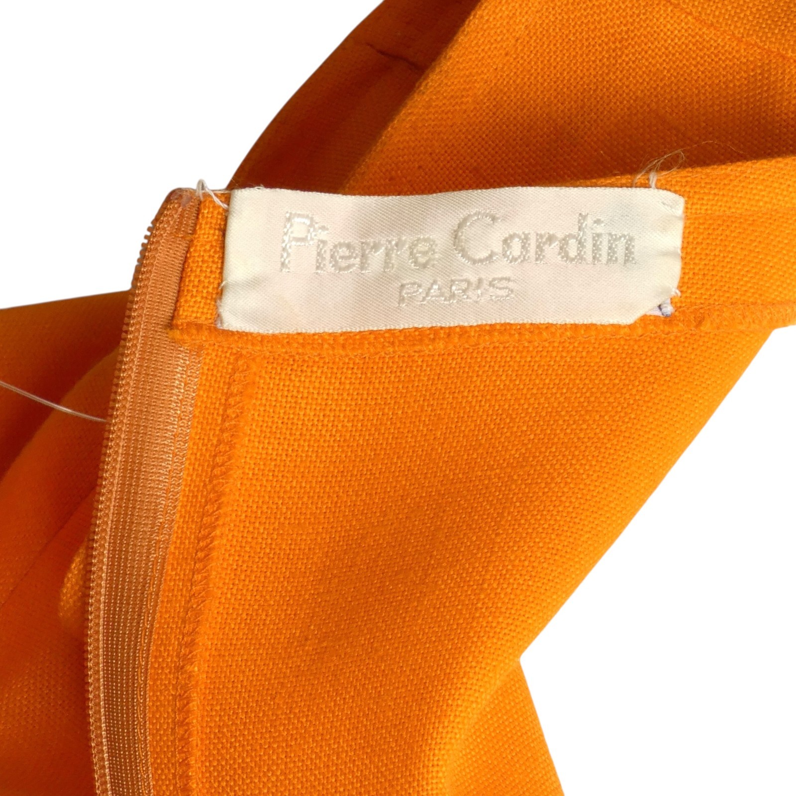 PIERRE CARDIN – 2002 Orange Cutout Trapeze Dress, Size 4
