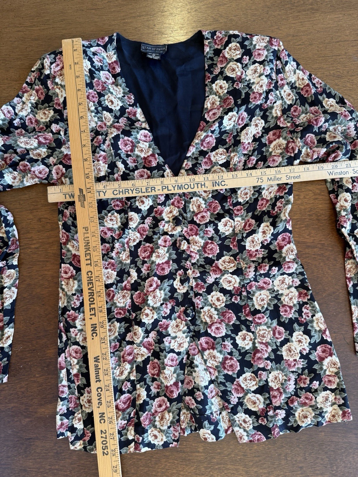 Vintage Star Of India Pants Jacket Floral Set Medium Amazing
