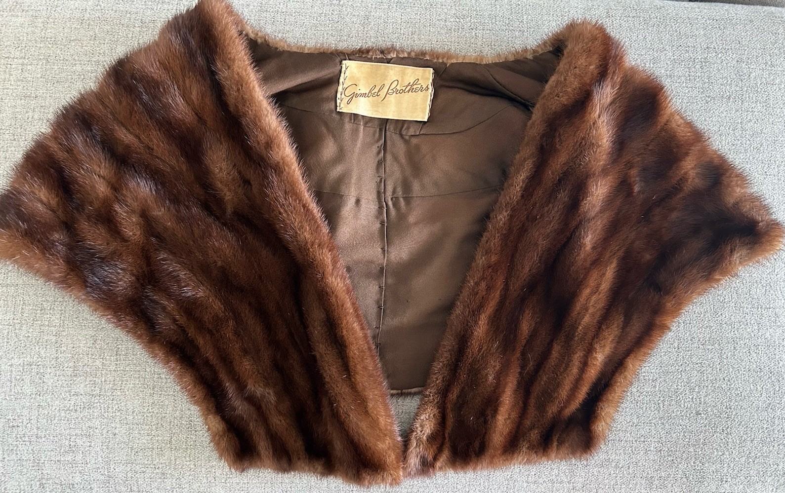 Vtg Gimbel Brothers Mink Stole