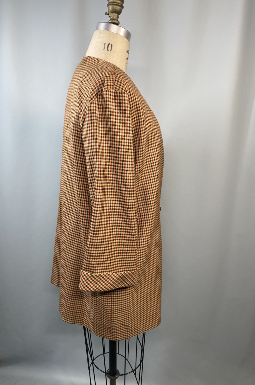 80s 90s Women’s Vintage Jacket Vest SIZE XL EXTRA LARGE 16 DRESS SAVVY brown