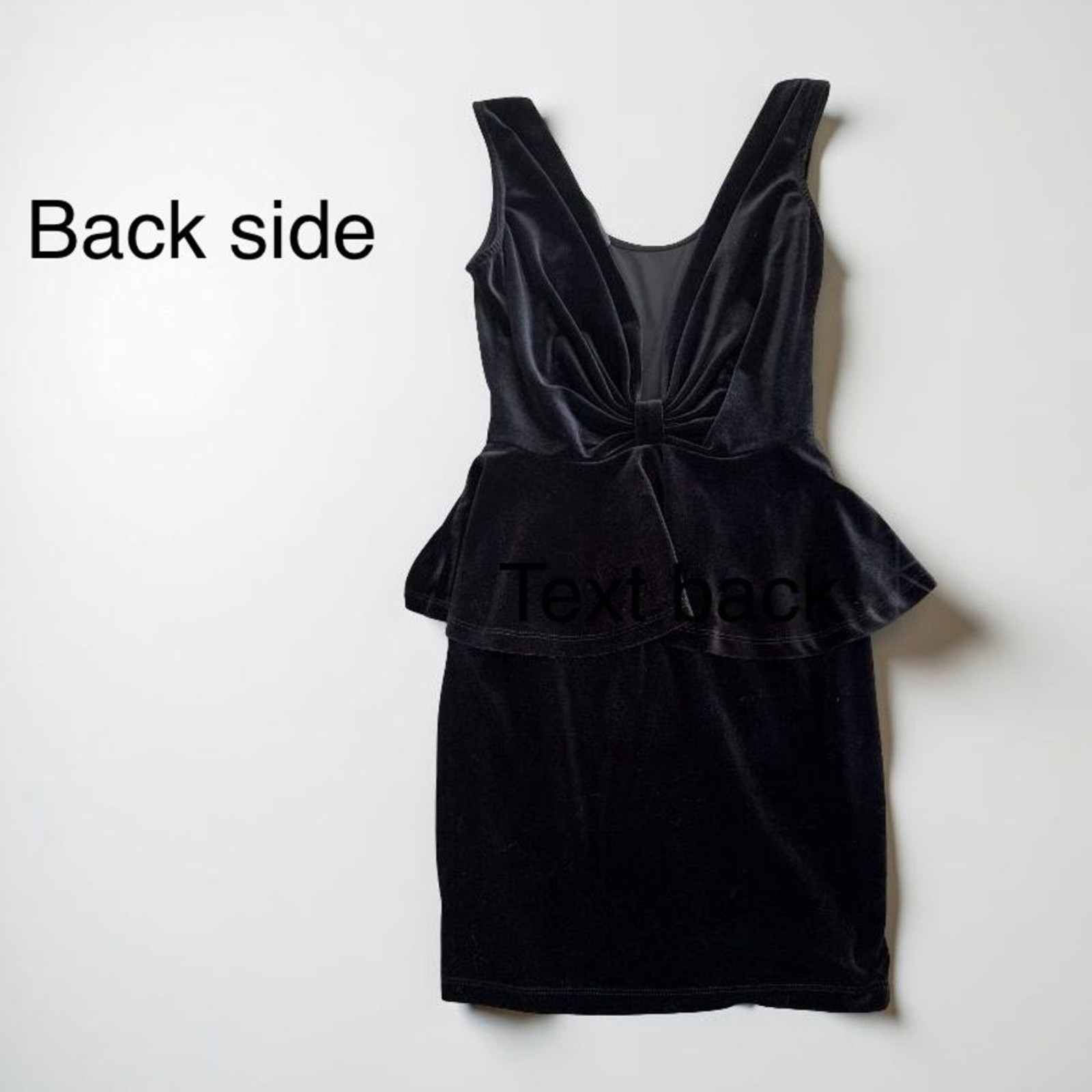 Gothic-Inspired Black Peplum Mini Dress by Foreign Exchange