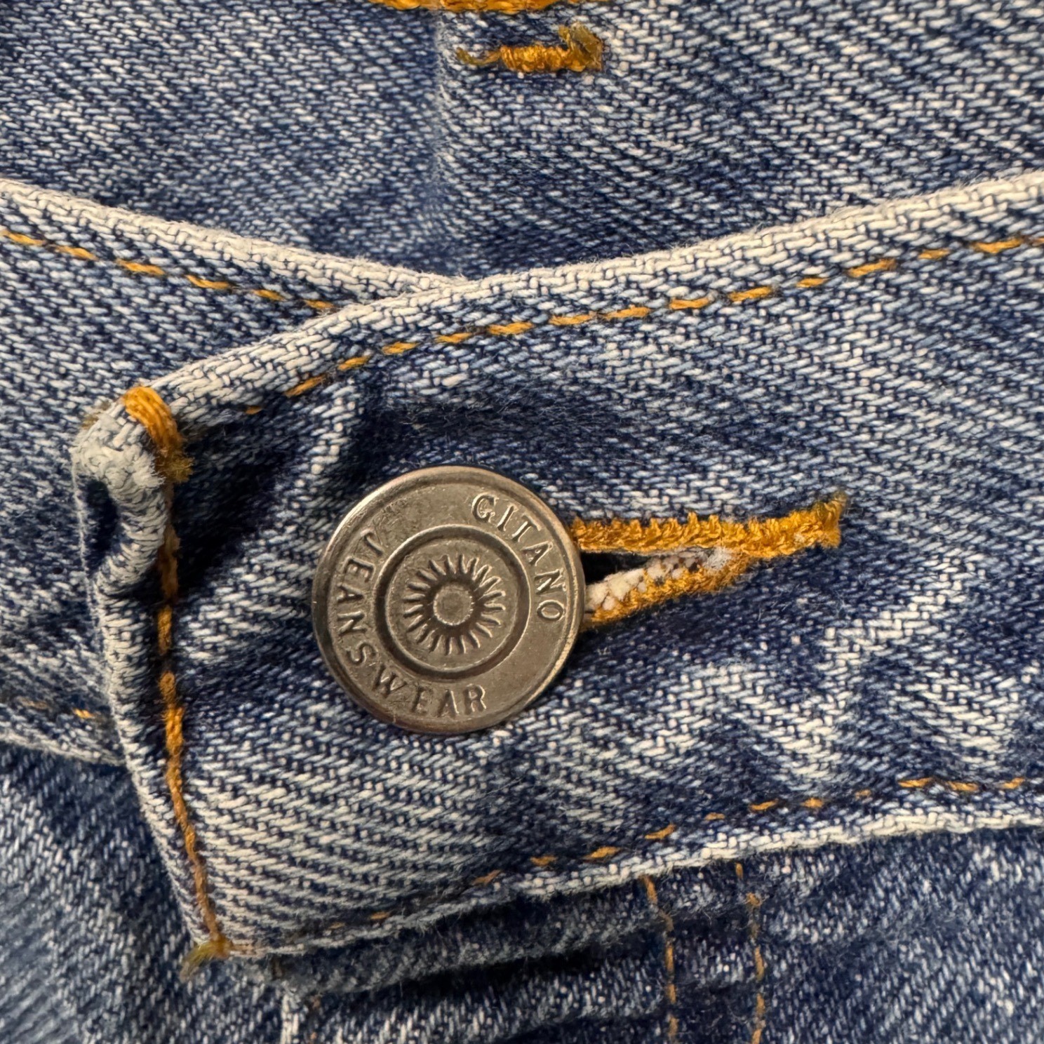 Vintage Gitano Jeanswear High Waisted Tapered Leg Denim Jeans Blue 18P Petite