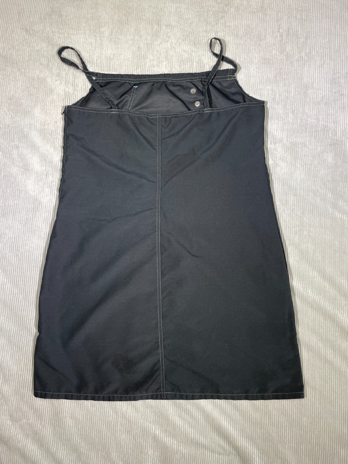 Vintage 90s Carpenter Utility Mini Dress Microfiber Dawls Y2K dELiA*s Style