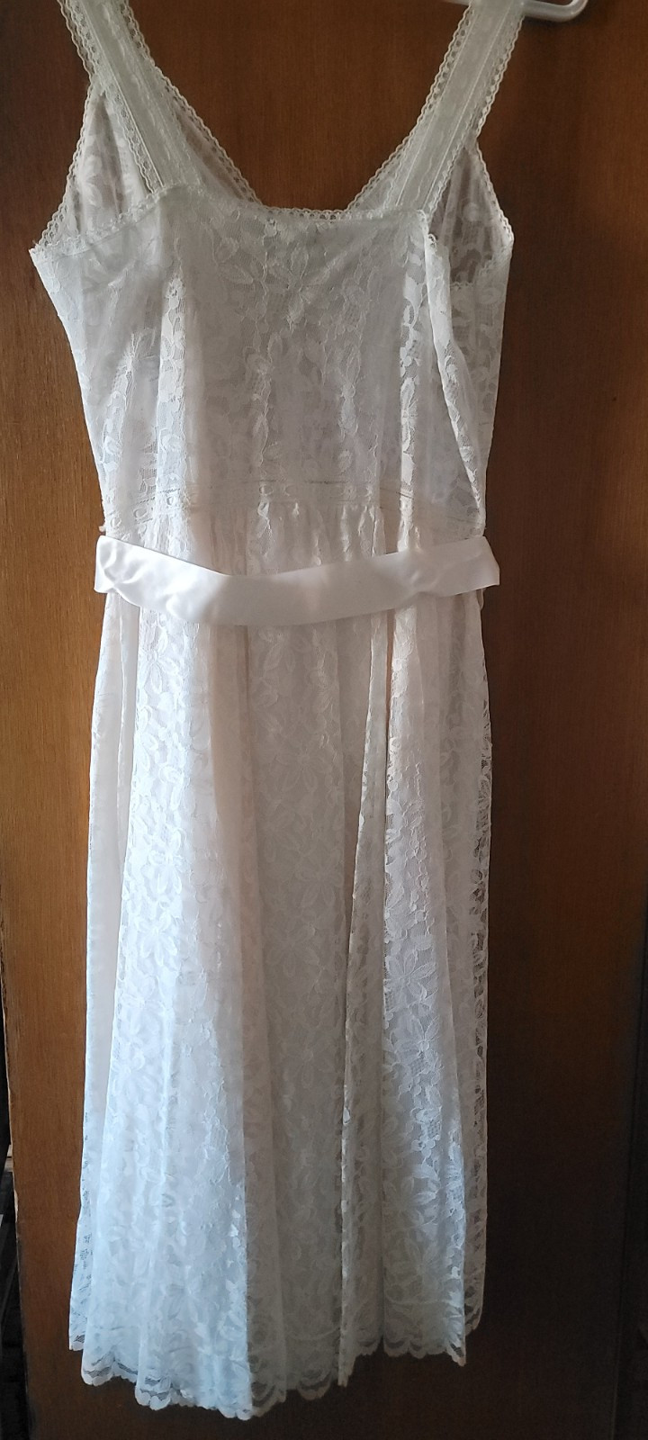 Vintage Aristocraft By Superior Lace Lingerie Robe+Nightgown Peignoir 2pc Sz 32