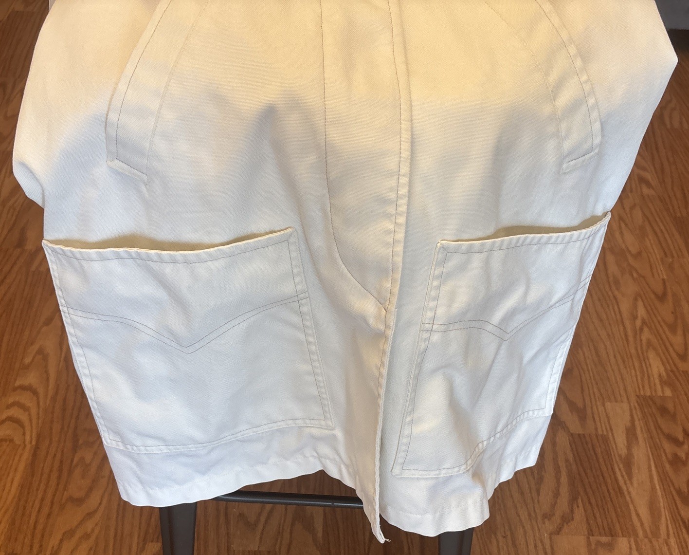 Vintage London Fog Maincoats Size 12 Winter White Trench Coat Caribe Cloth