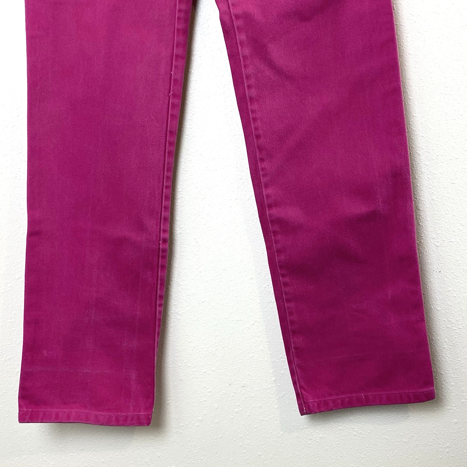 Vintage Jewell’s Classic Bottoms Womens Hot Pink Jeans Juniors 7 100% Cotton USA