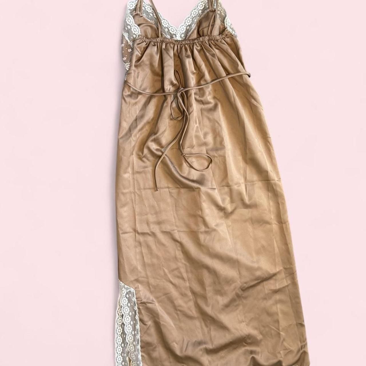 Vintage Corhan-Noumair Lace Trim Slip Dress Size P
