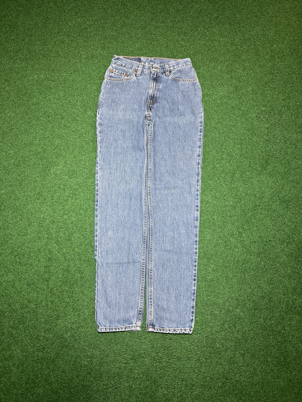 Vintage Levi’s 512 Slim Taper Womens 5 Jr 26×31 Light Wash Y2K 90s Denim Jeans