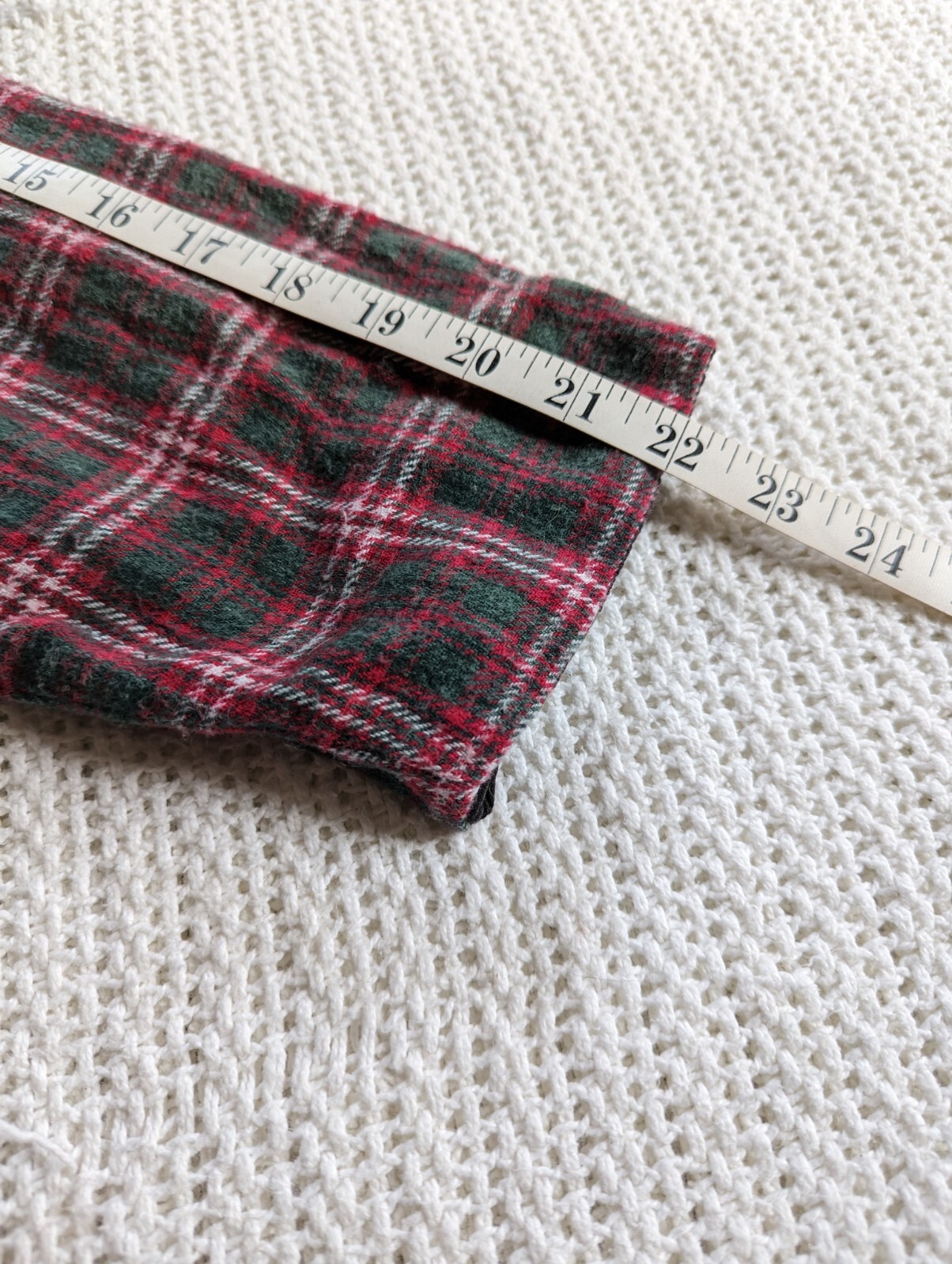 VTG Tangibles Shirt Jacket Blazer 1 Button Front Red Plaid Flannel Womens Medium