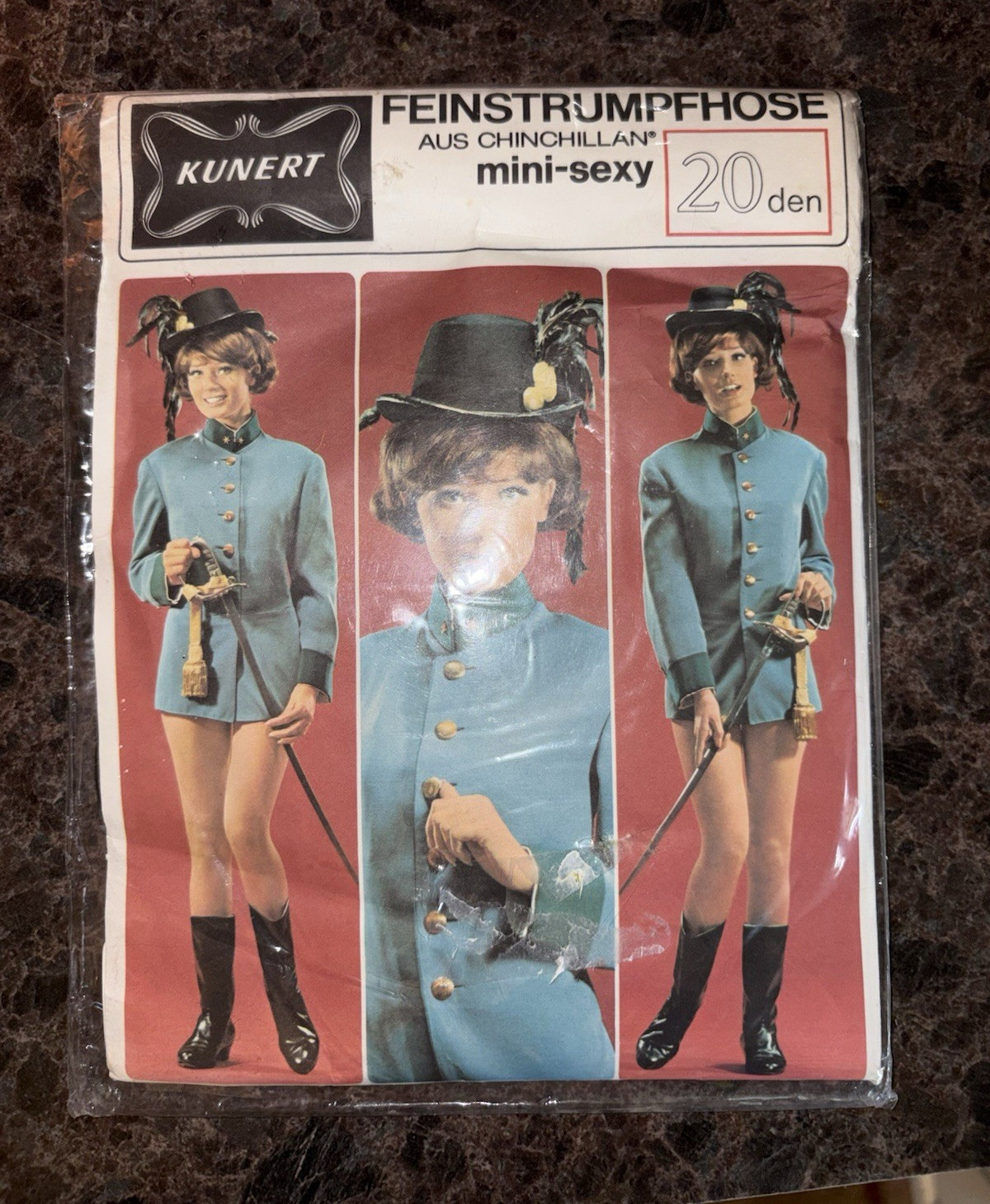 Vintage Late 1960s / 1970s KUNERT „mini-sexy” Sheer Pantyhose – Deadstock NIP