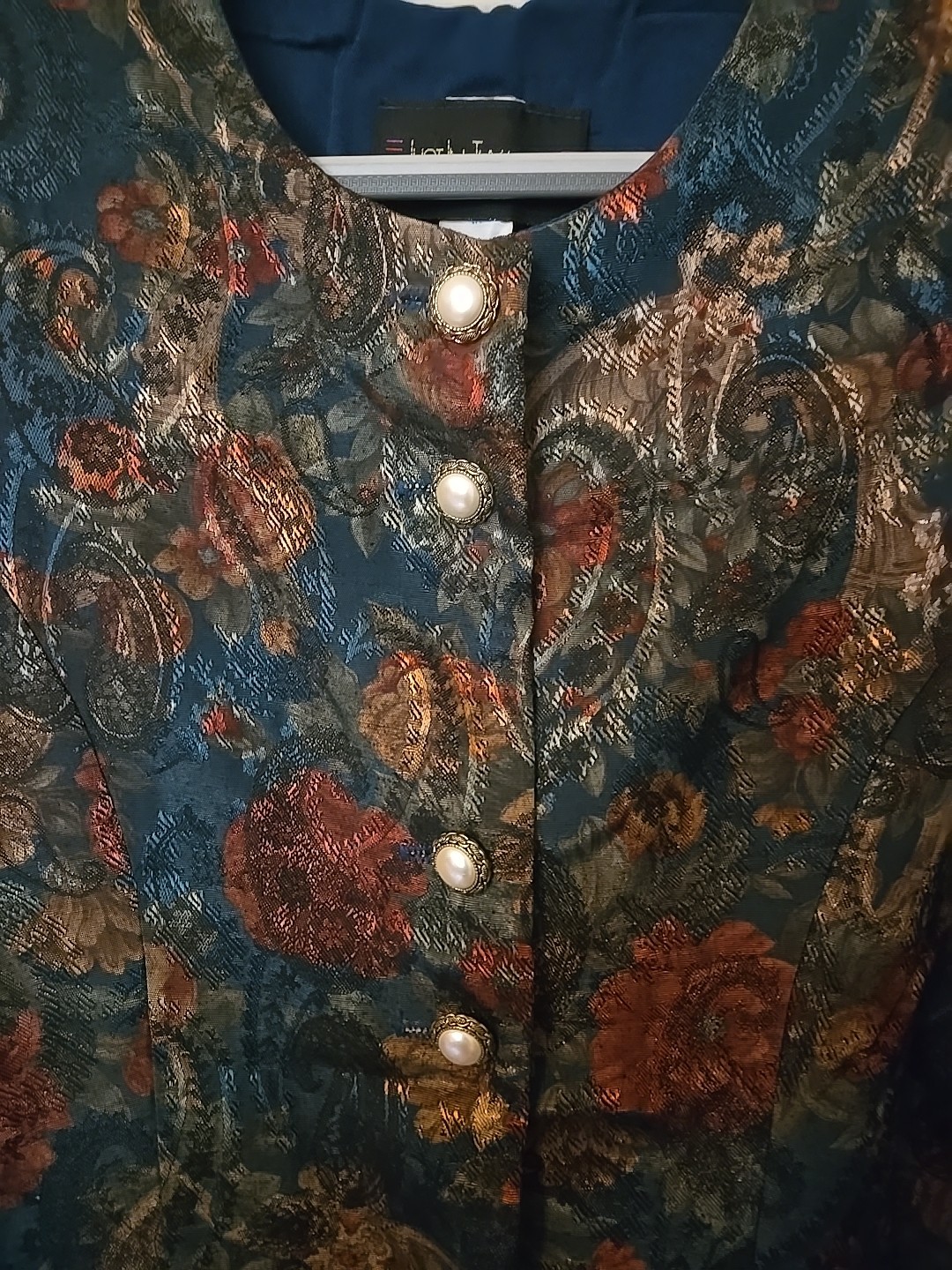 Vintage Just In Thyme LTD Floral Tapestry Blazer | Size 12 | 90s Grannycore