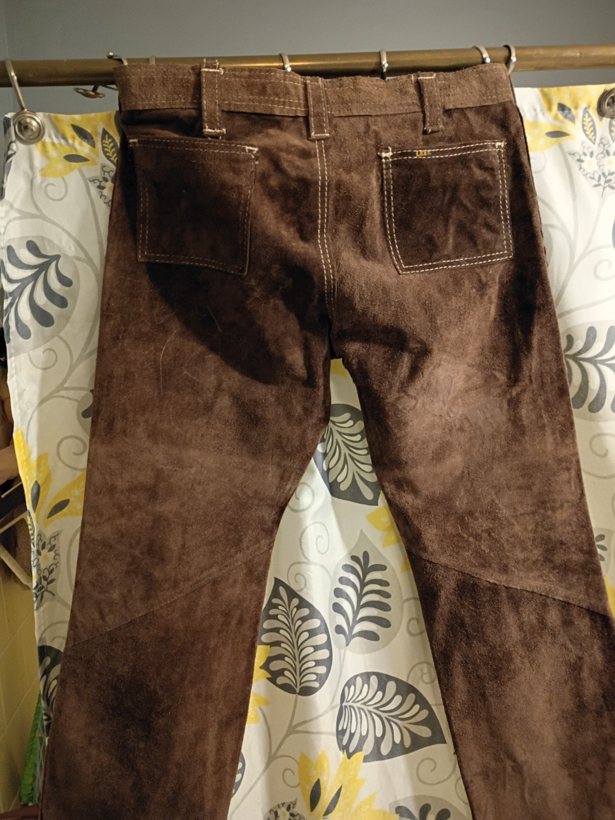 Vintage Lee 1970s”Hiphugger” Reversible Suede/Leather Pants Rare! Rare!