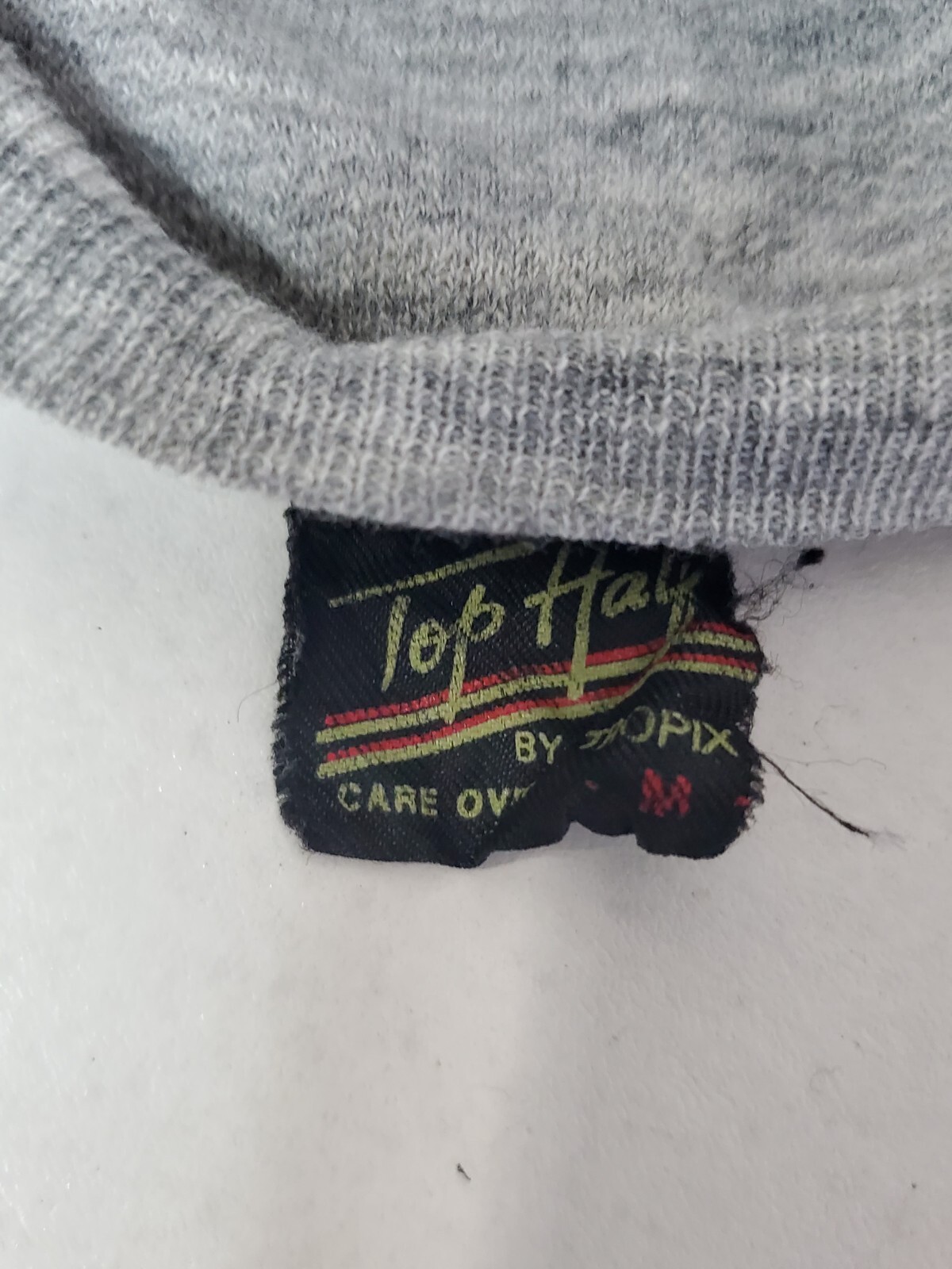 Top Half By Topix Vintage Shirt Sweat Shop M Made In USA 80s 90s