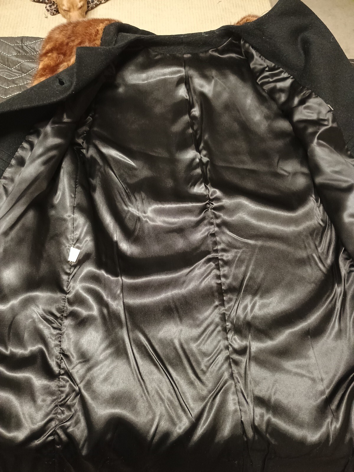 VINTAGE WOOL/FUR COAT